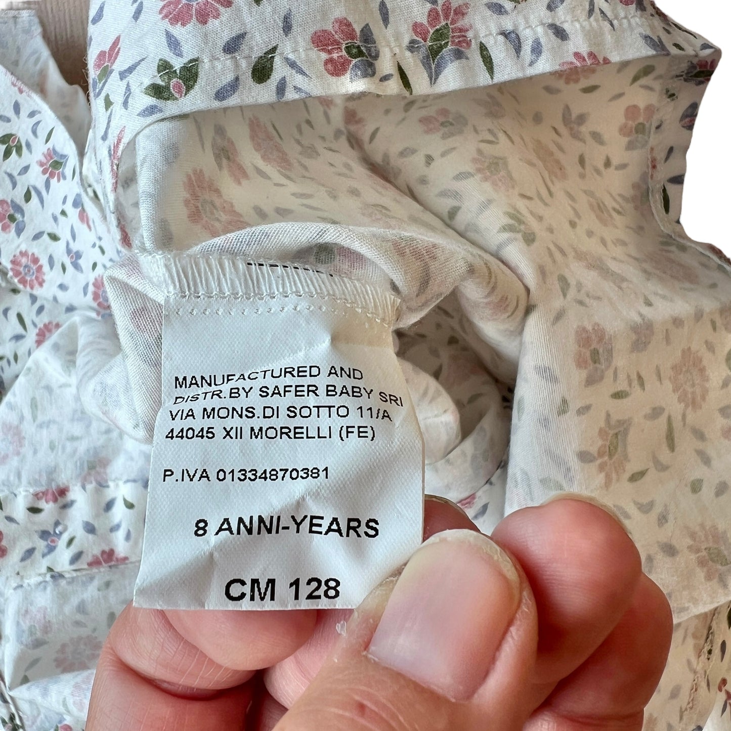 Camicetta cotone fiori J.O. Milano - 8 anni