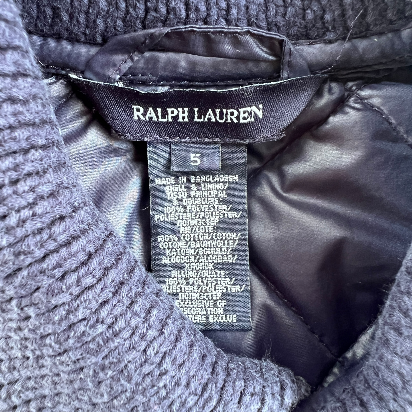 Giacca mezza stagione trapuntata Ralph Lauren - 5 anni