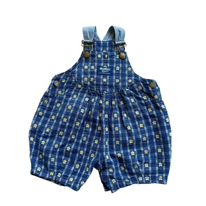 Salopette Corta Jacquard Fiori OshKosh - 9/12 Mesi
