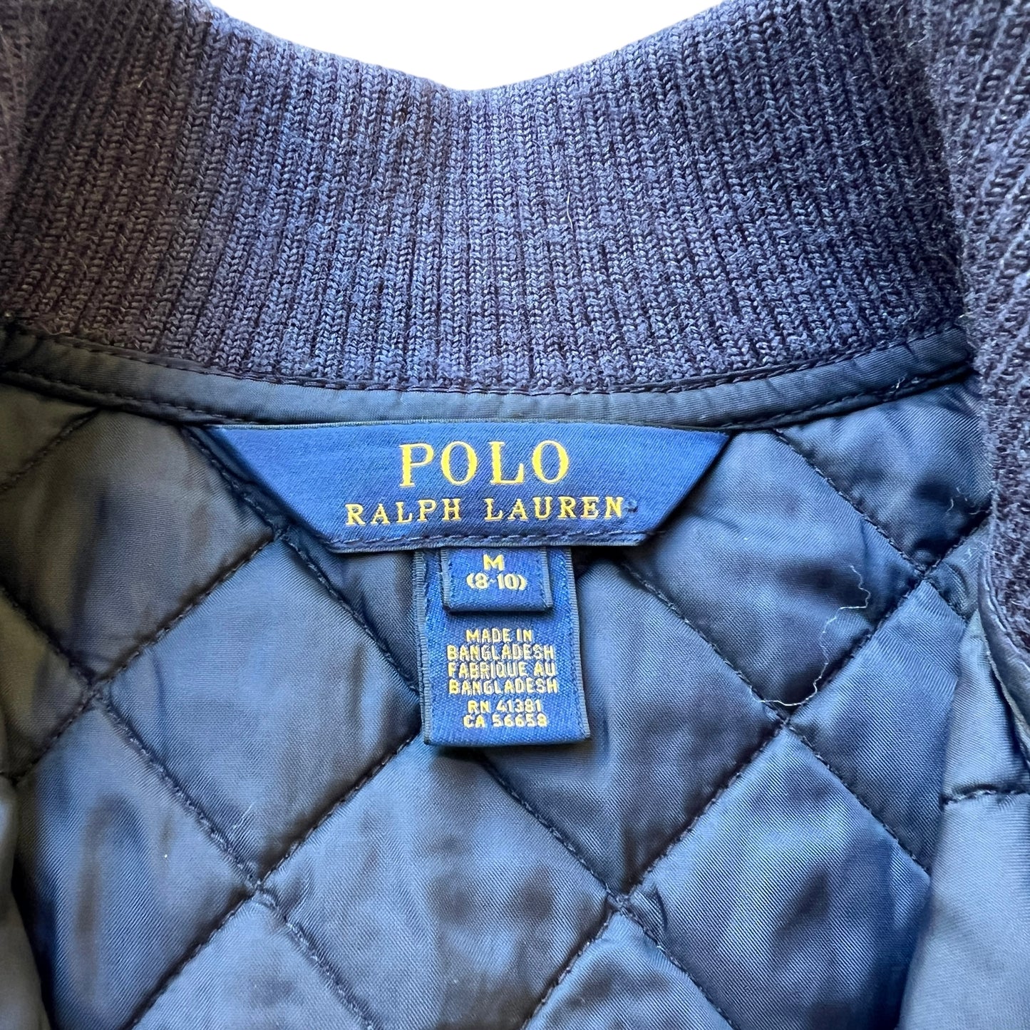 Gilet trapuntato blu Ralph Lauren - 8 anni