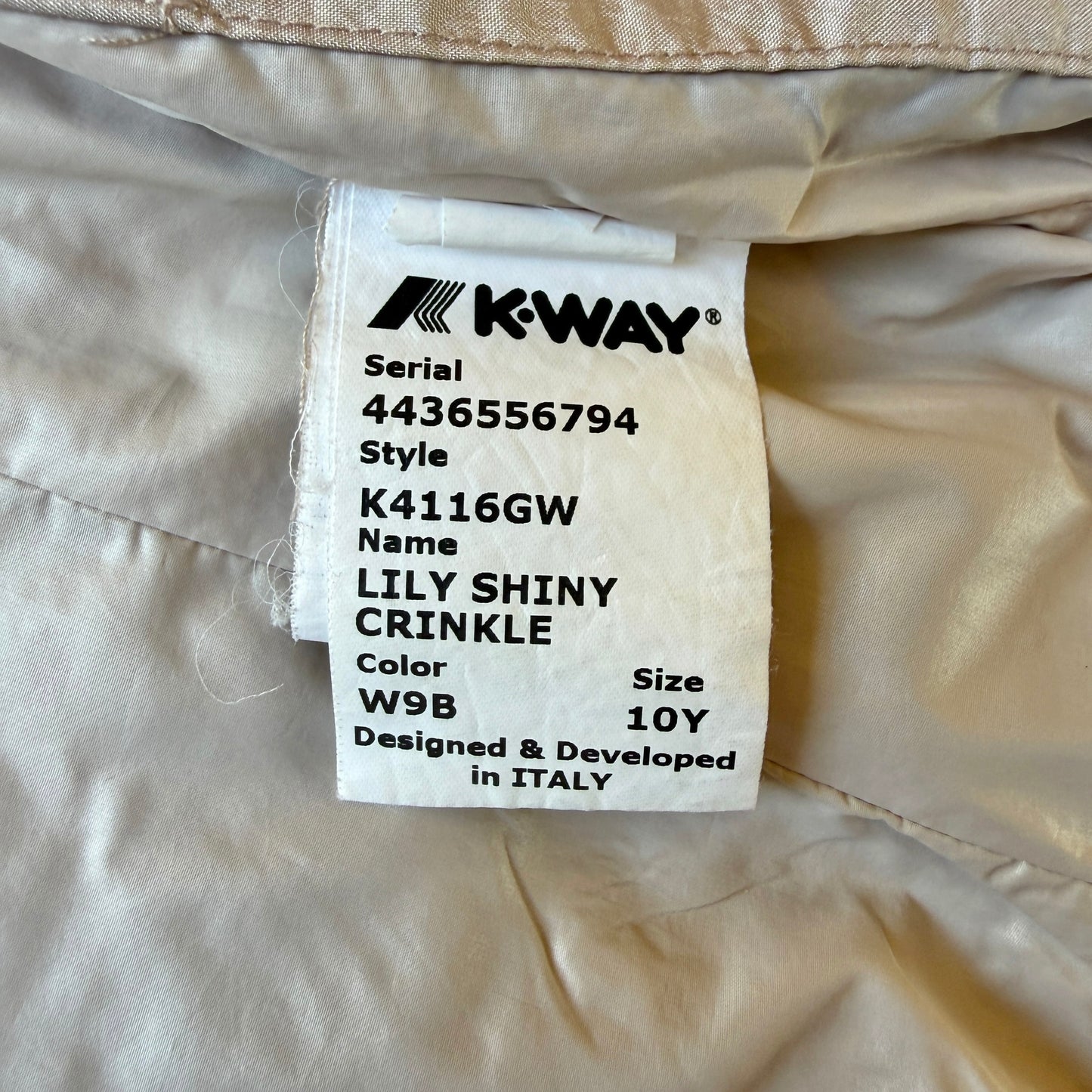 K-Way jacket mod. Lily Poly Jersey - 6 years