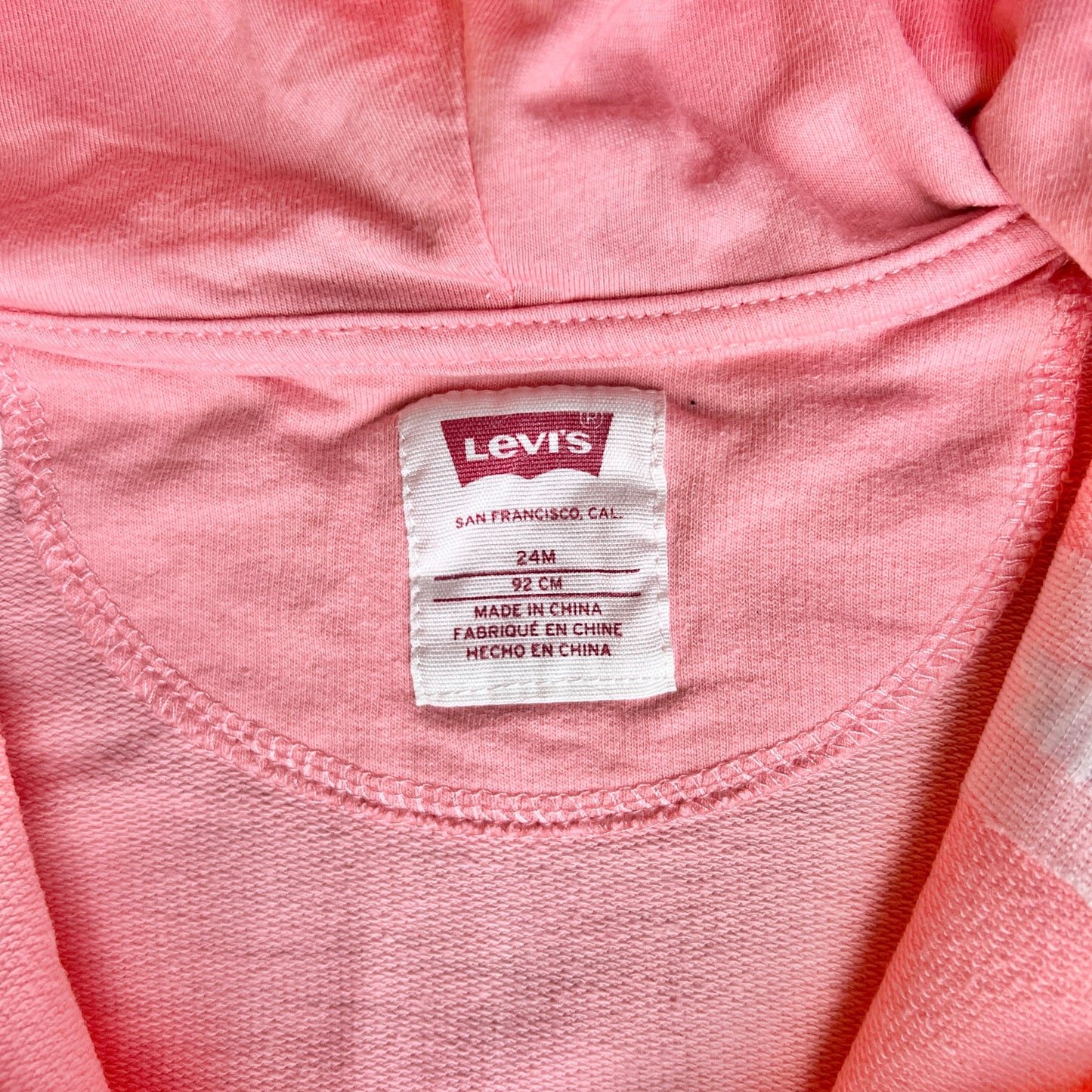 Felpa full zip garzata Levi’s - 18 mesi