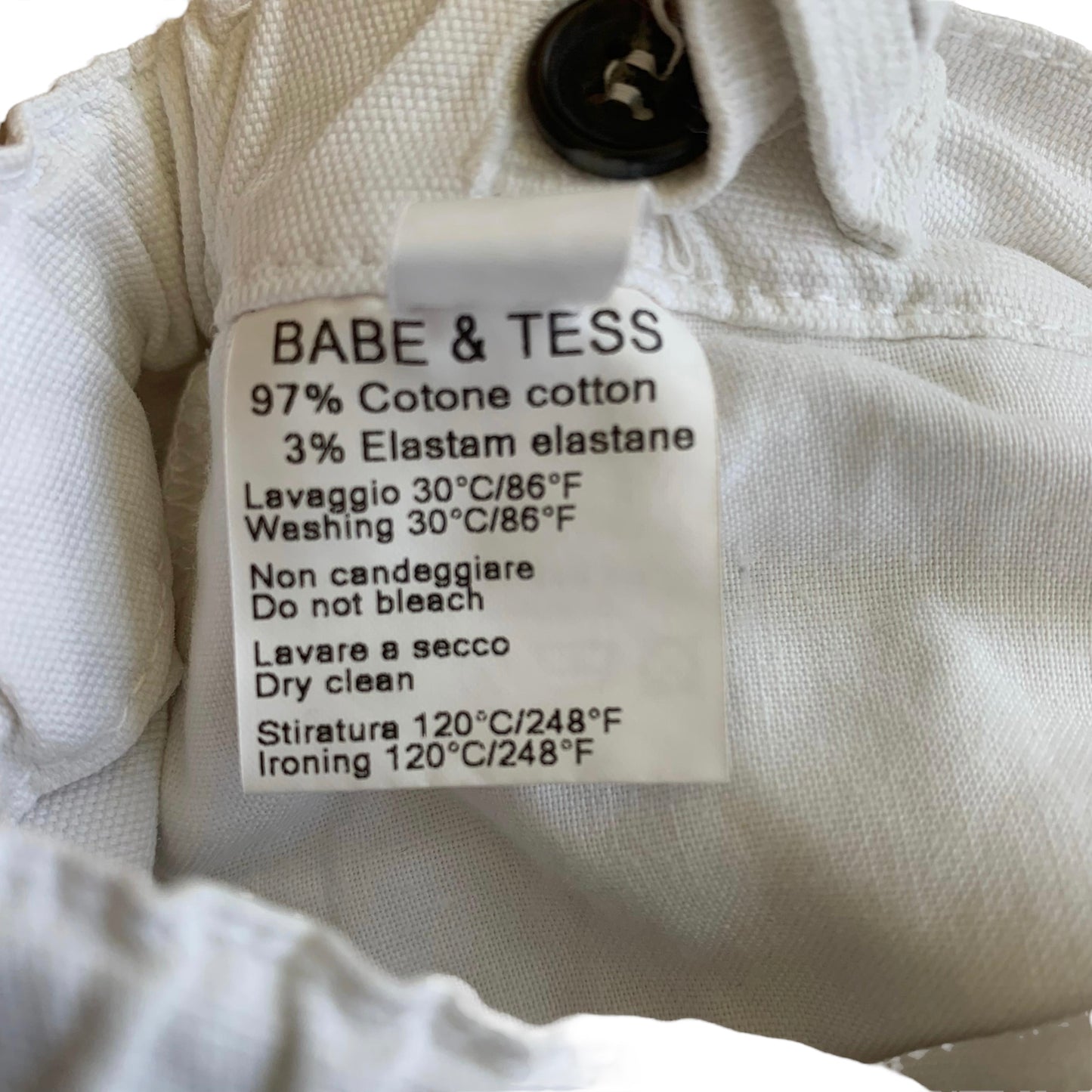 Pantaloncini cotone bianchi Babe & Tess - 5 anni