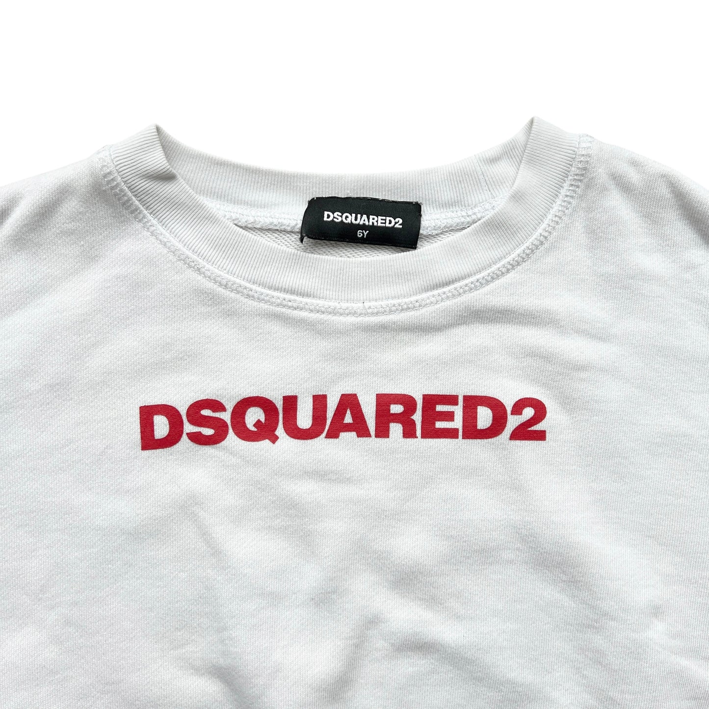 Felpa cropped oversize garzata Dsquared2 - 6 anni