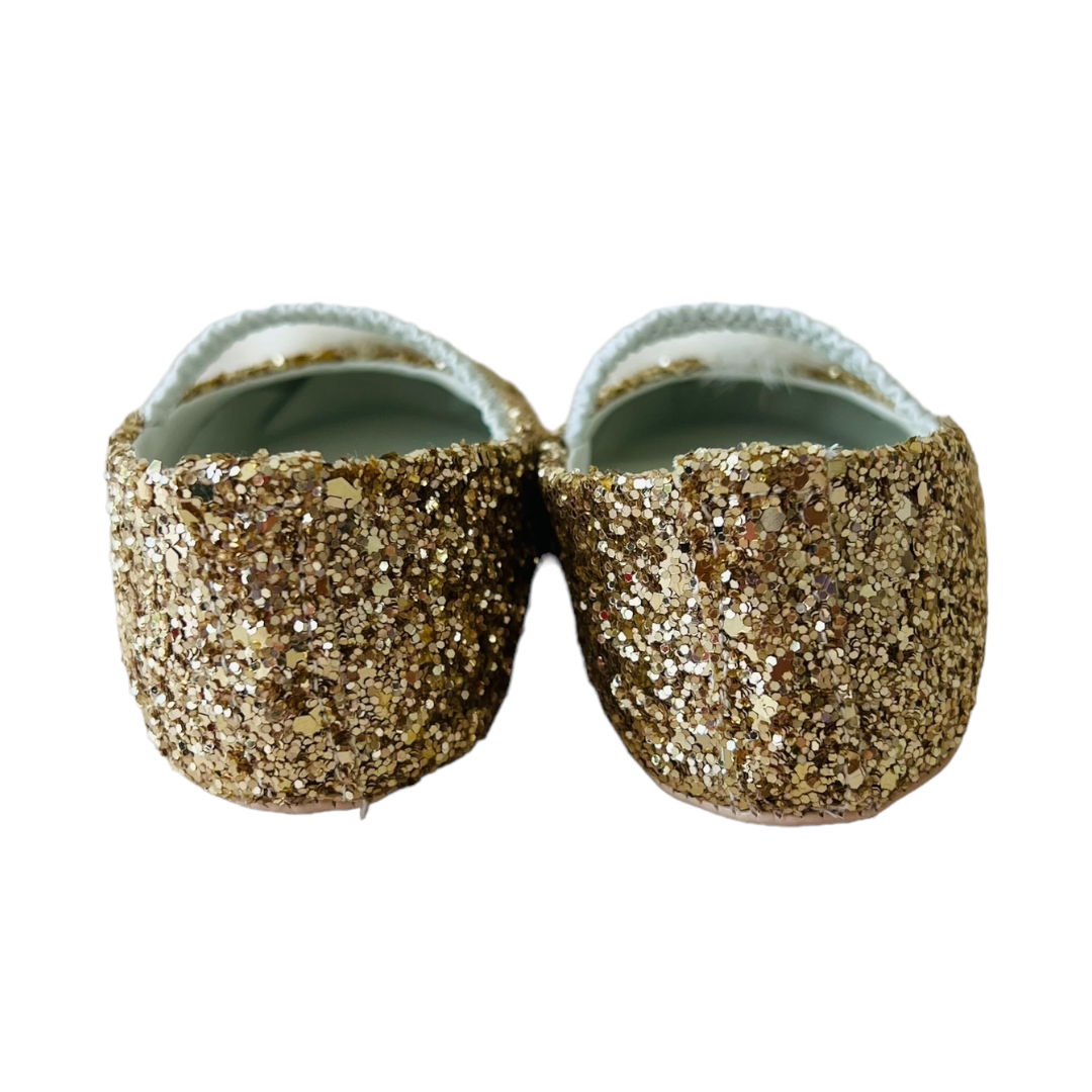 Ballerine culla glitter con pompom Rose et Chocolat NUOVO - numero 20