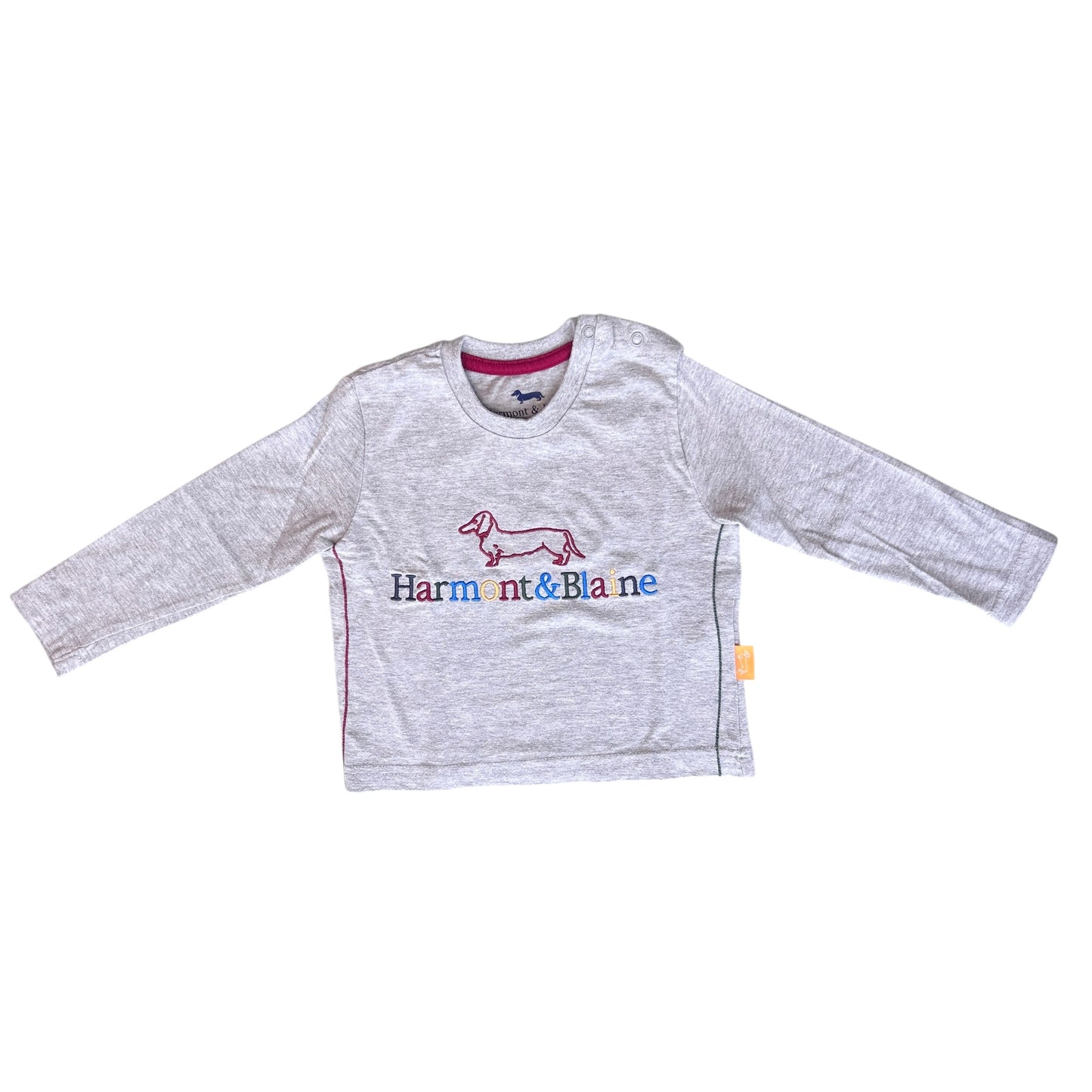 T-shirt manica lunga grigio melange Harmont & Blaine - 12 mesi