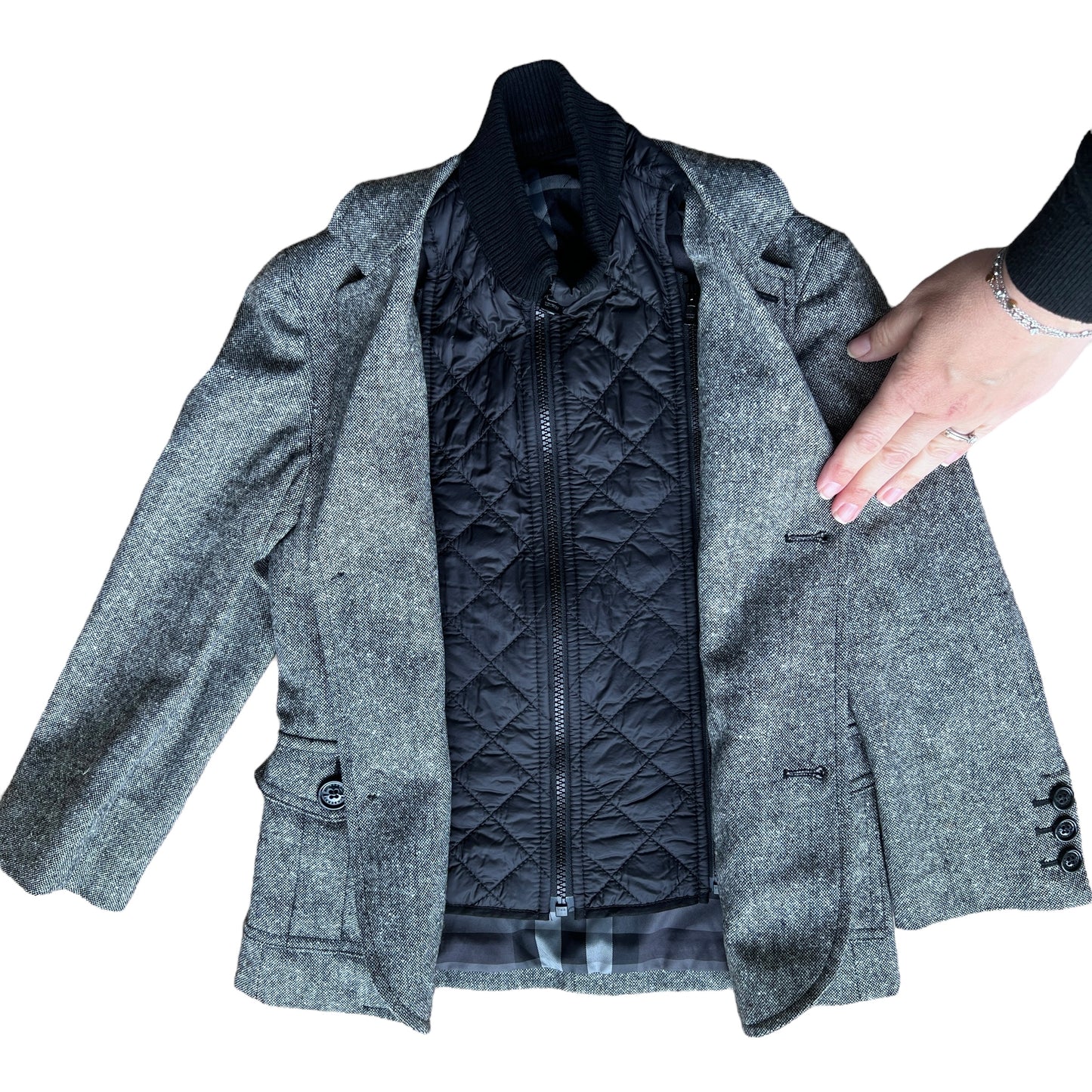 Blazer misto lana con gilet Burberry - 6 anni