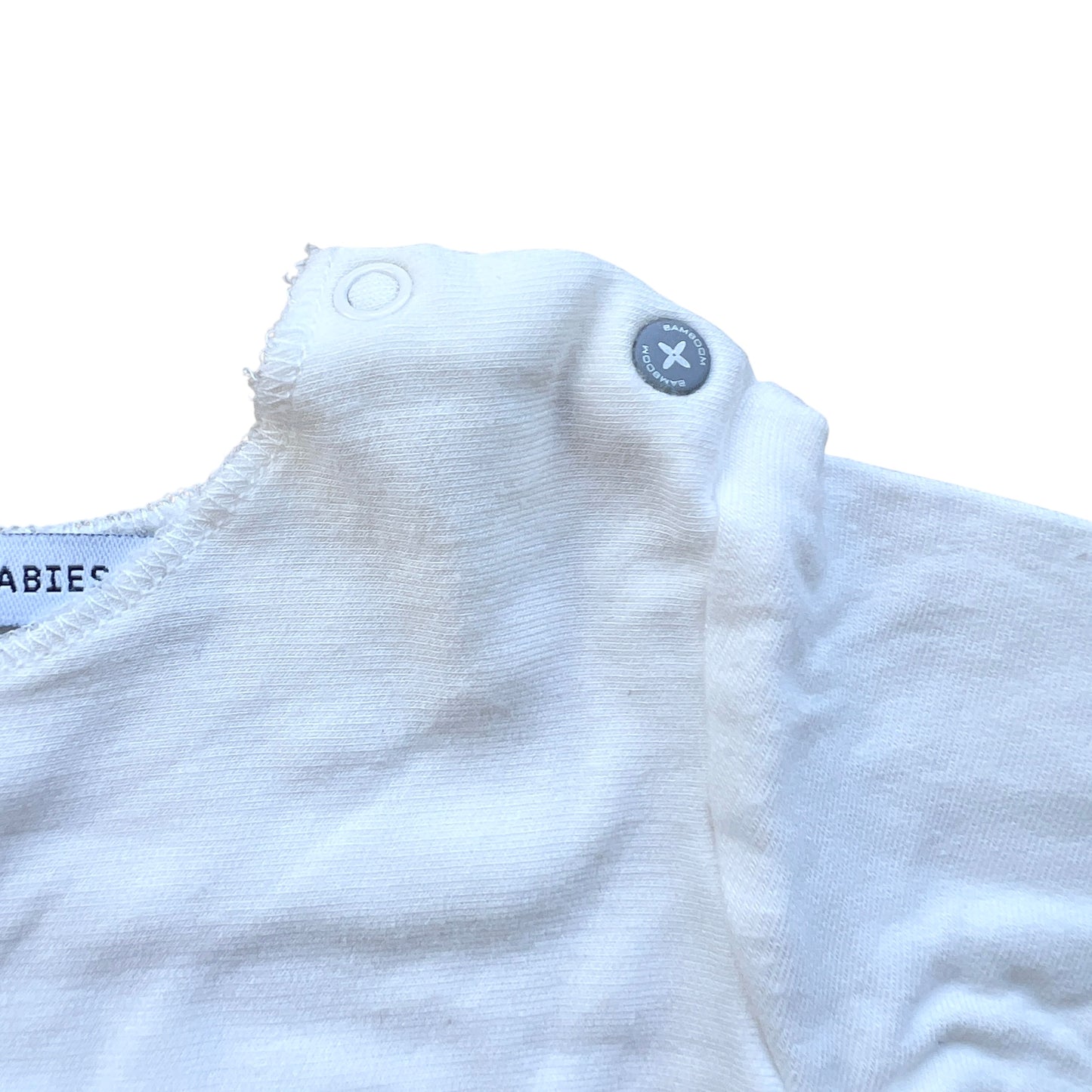 Completo maglia e pantaloni bianco/tortora Bamboom - 1 mese