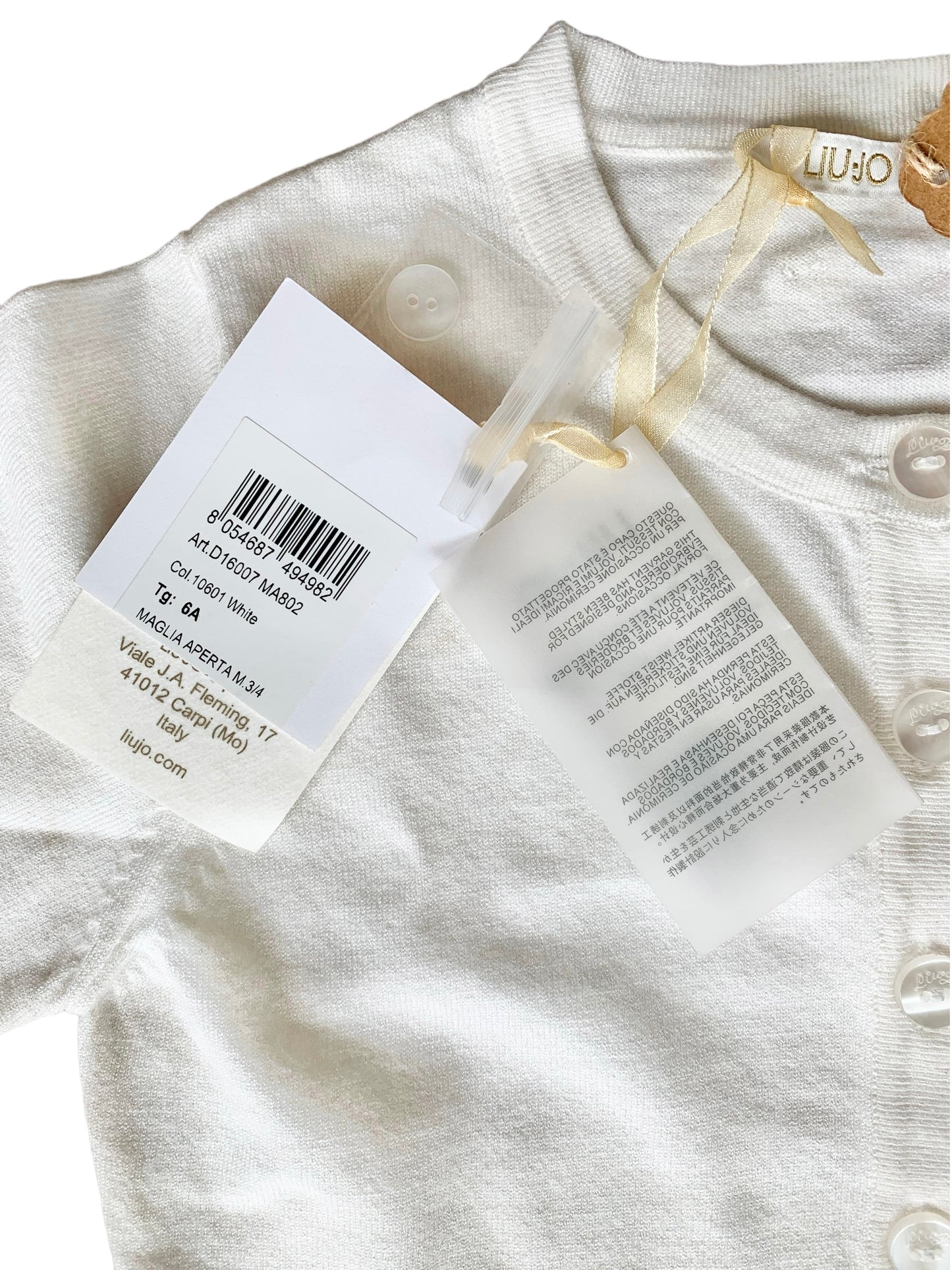 Cardigan Liu Jo NUOVO - 6 anni
