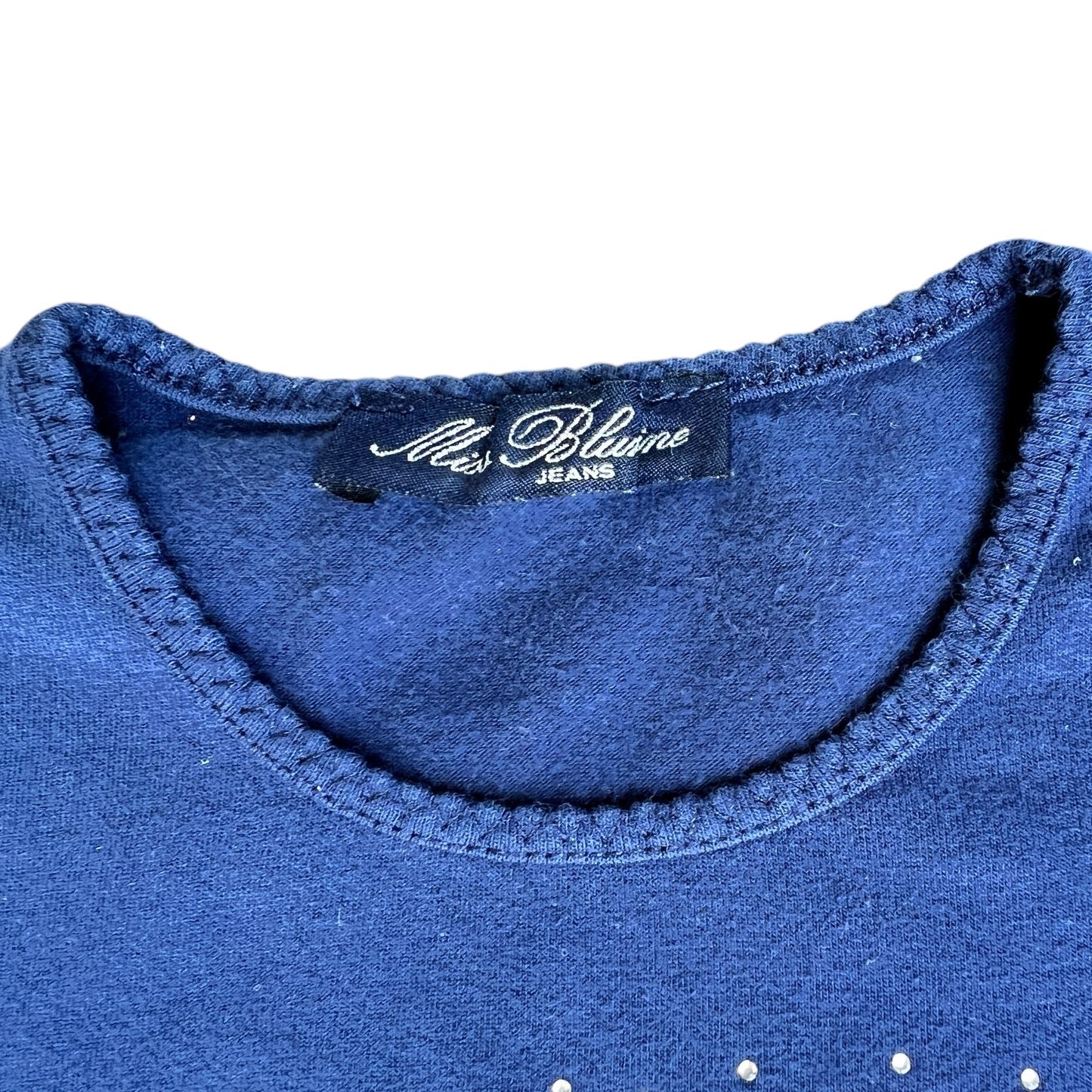 Maglia manica lunga in caldo cotone con strass Blumarine - 8 anni