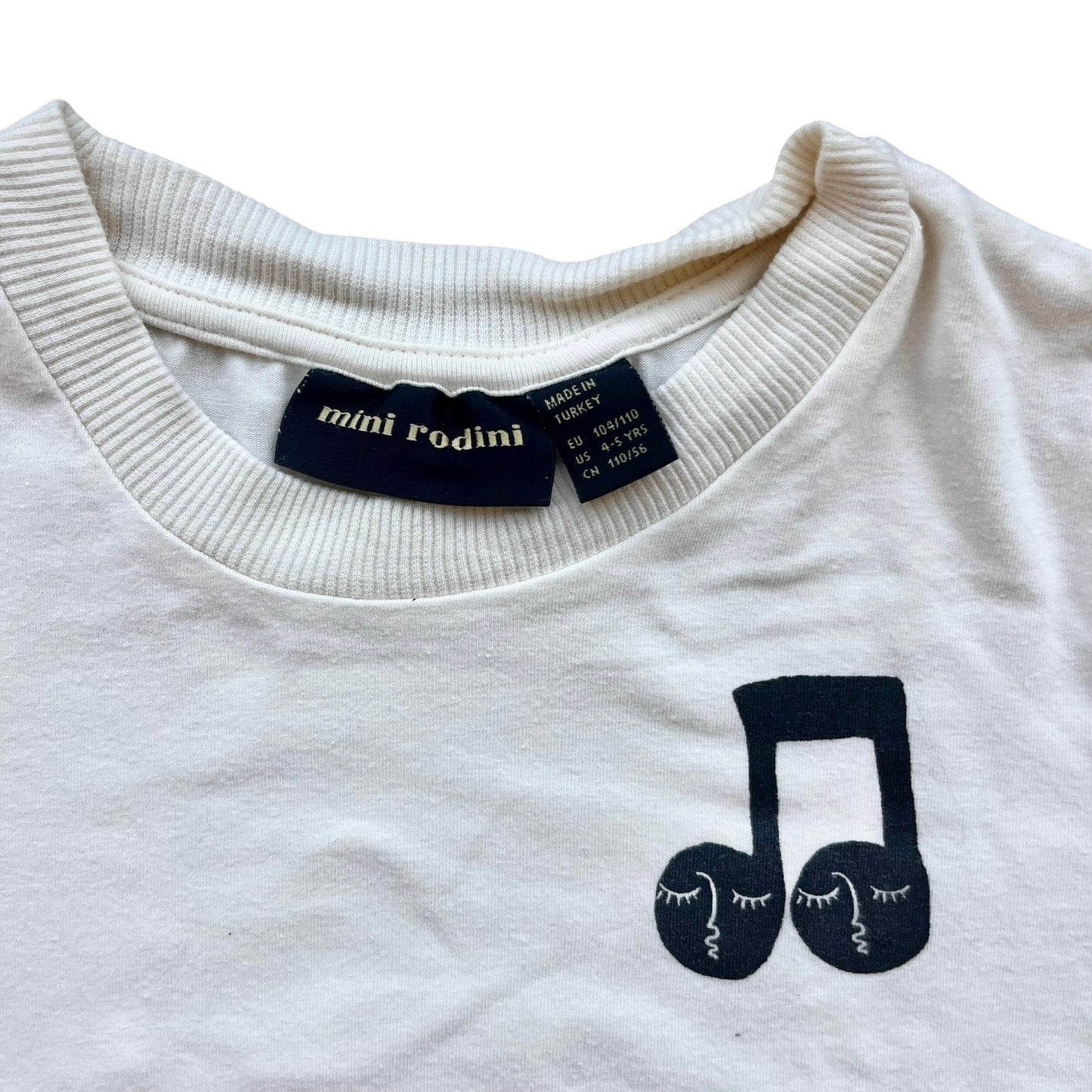 T-shirt Note Mini Rodini - 4/5 anni