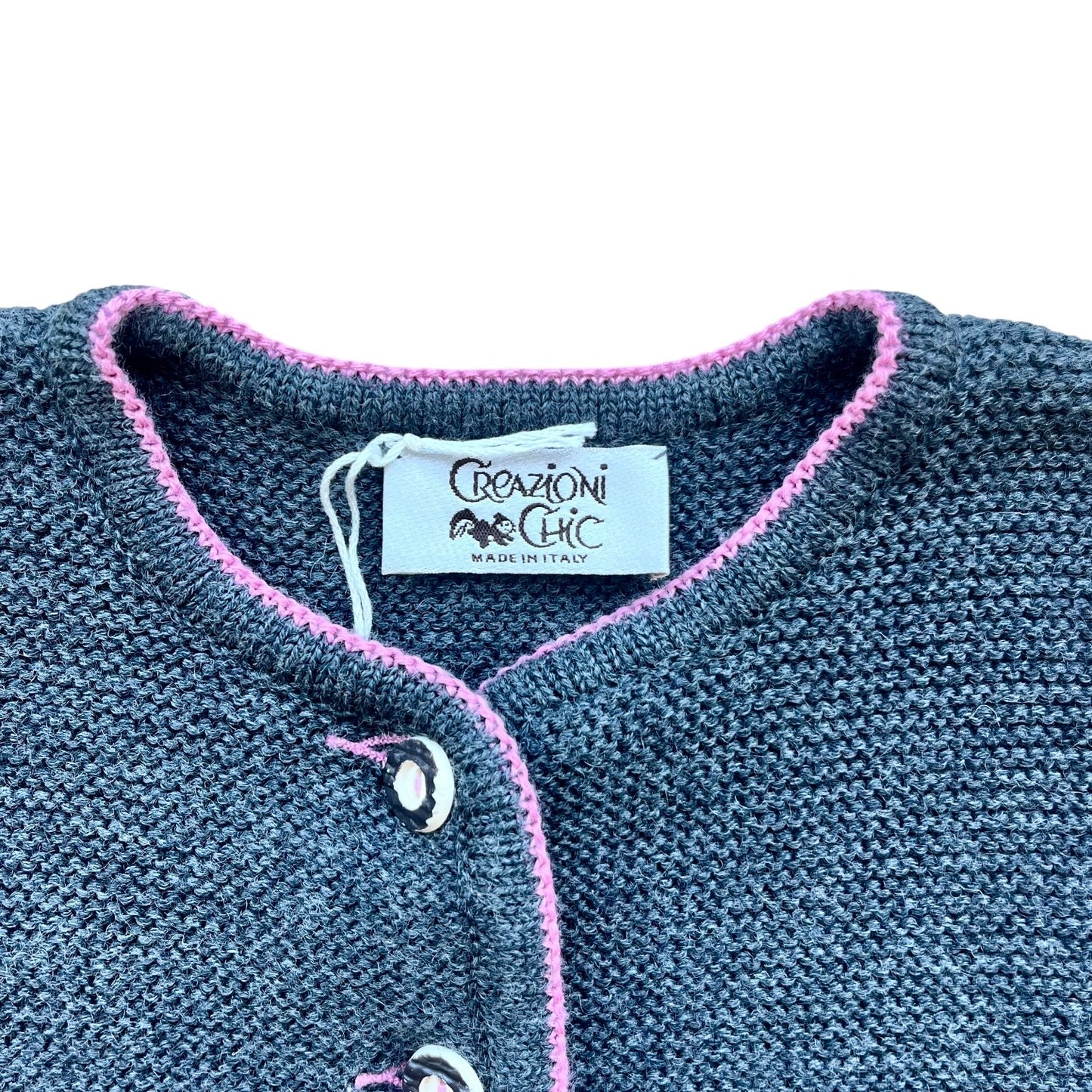 Cardigan tirolese misto lana merinos Creazioni Chic NUOVO - 2 anni