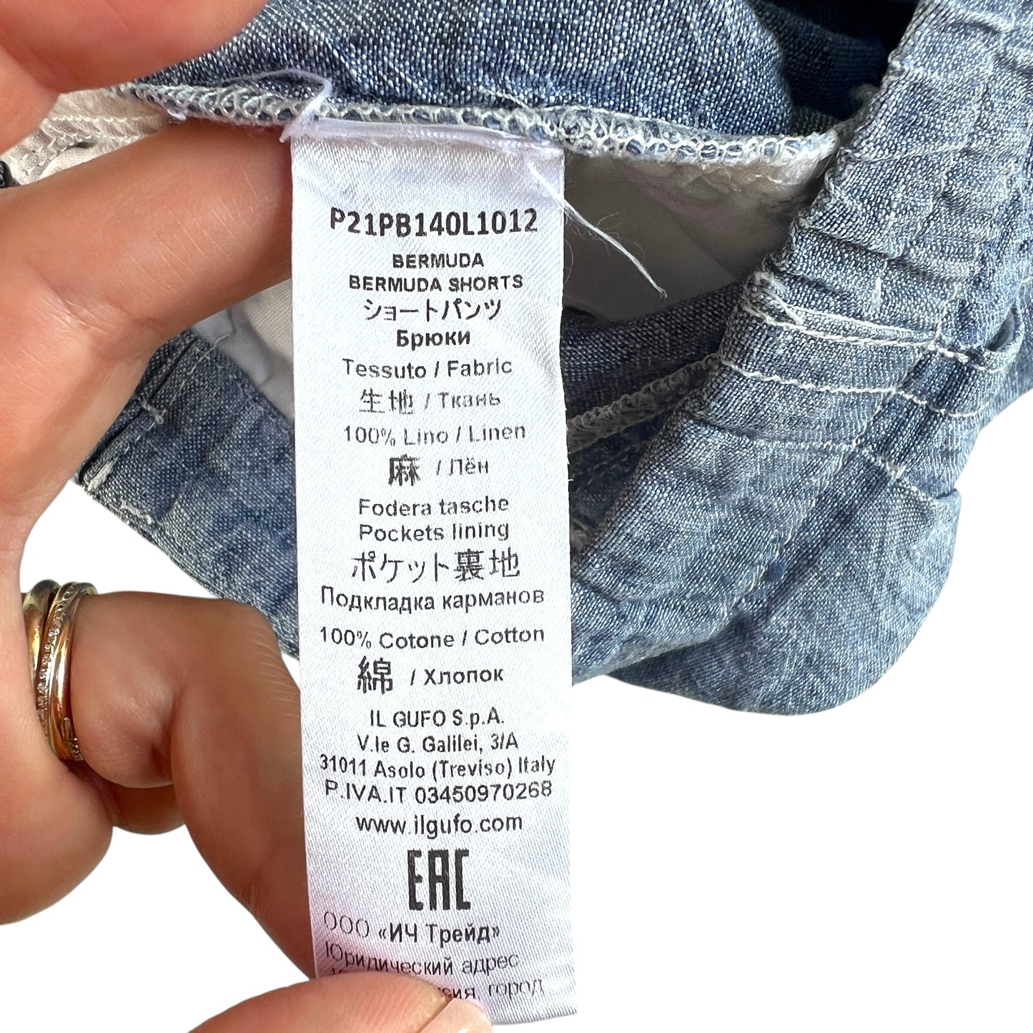 Pantaloncini 100% lino Il Gufo - 4 anni