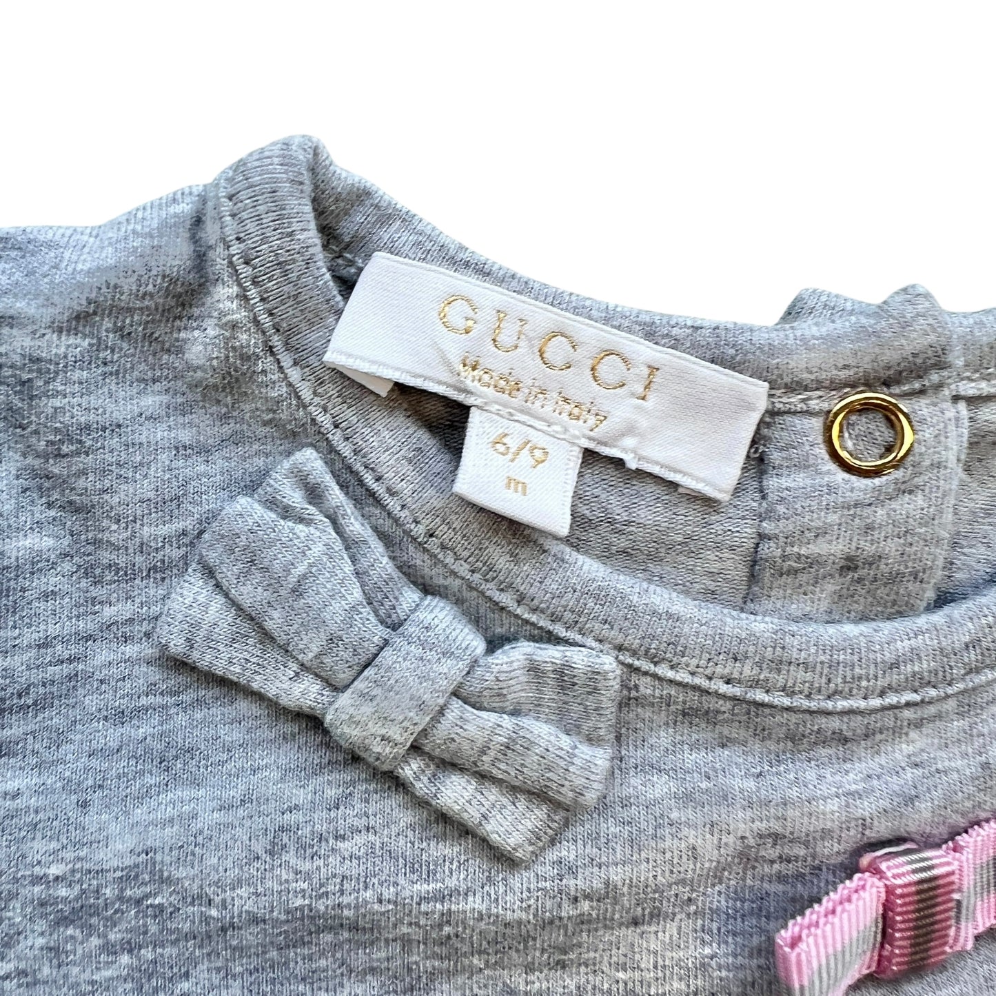 T-shirt manica lunga con fiocchi Gucci - 6/9 mesi