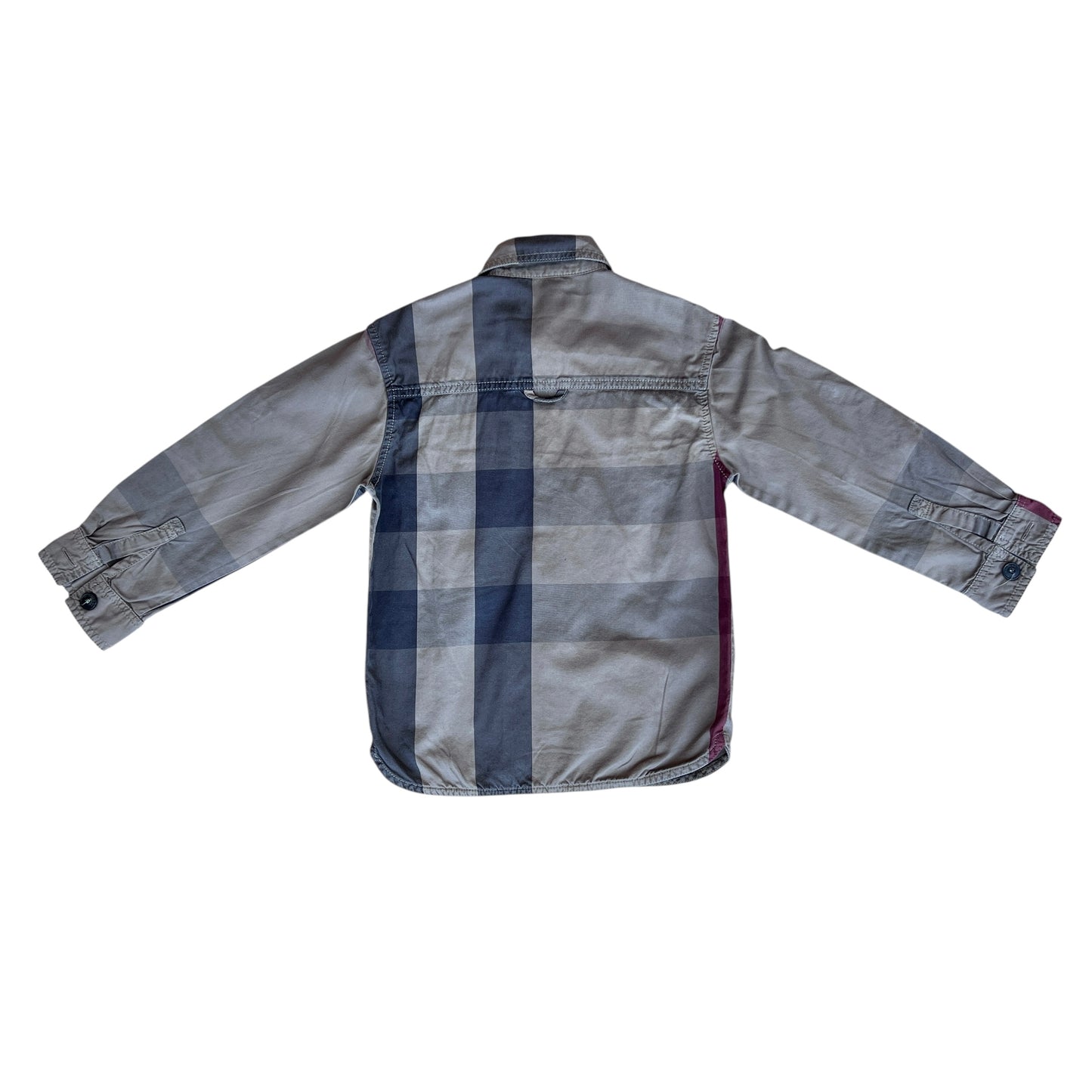 Camicia tartan scuro Burberry - 4 anni