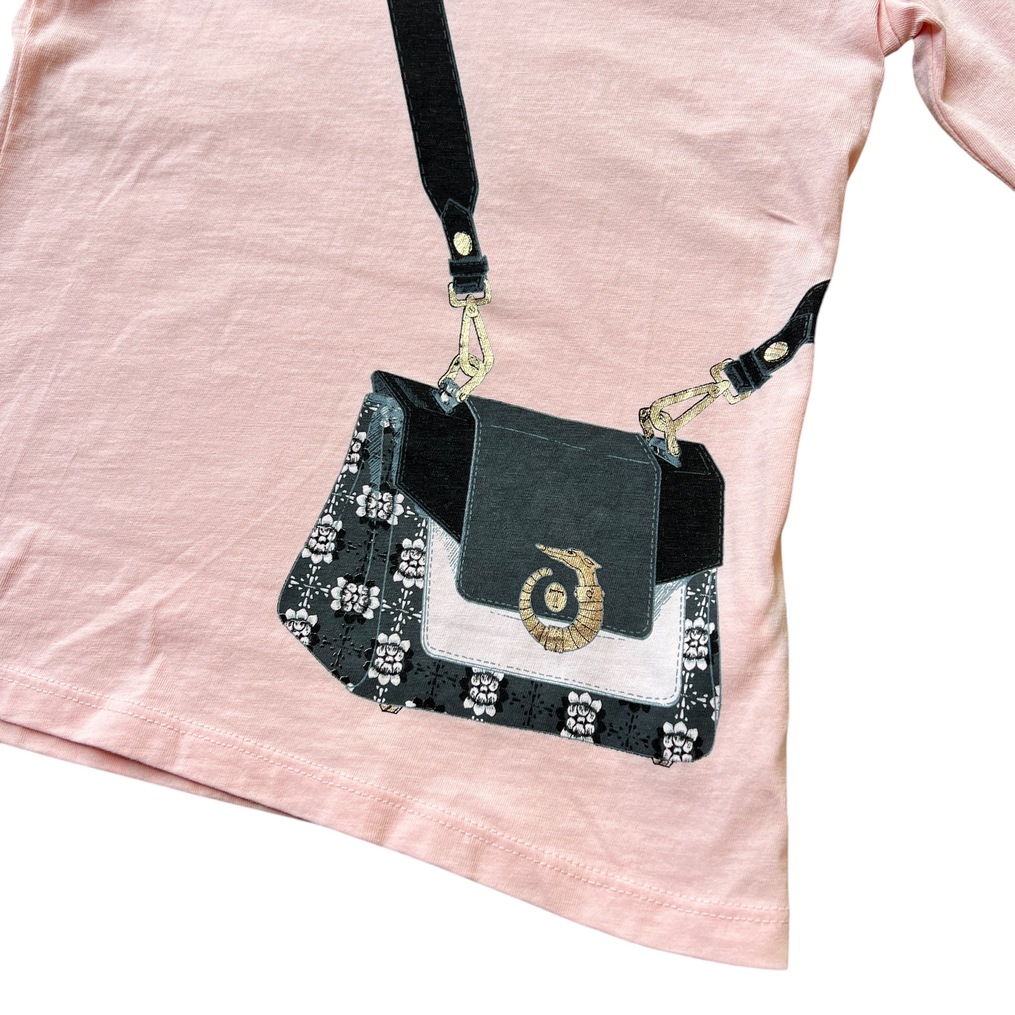 Maglietta manica lunga "fake bag" Trussardi - 8 anni