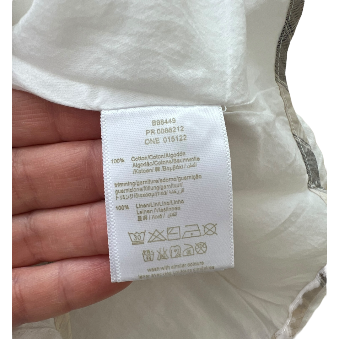 Abito cotone e lino con coulotte Burberry - 6 mesi