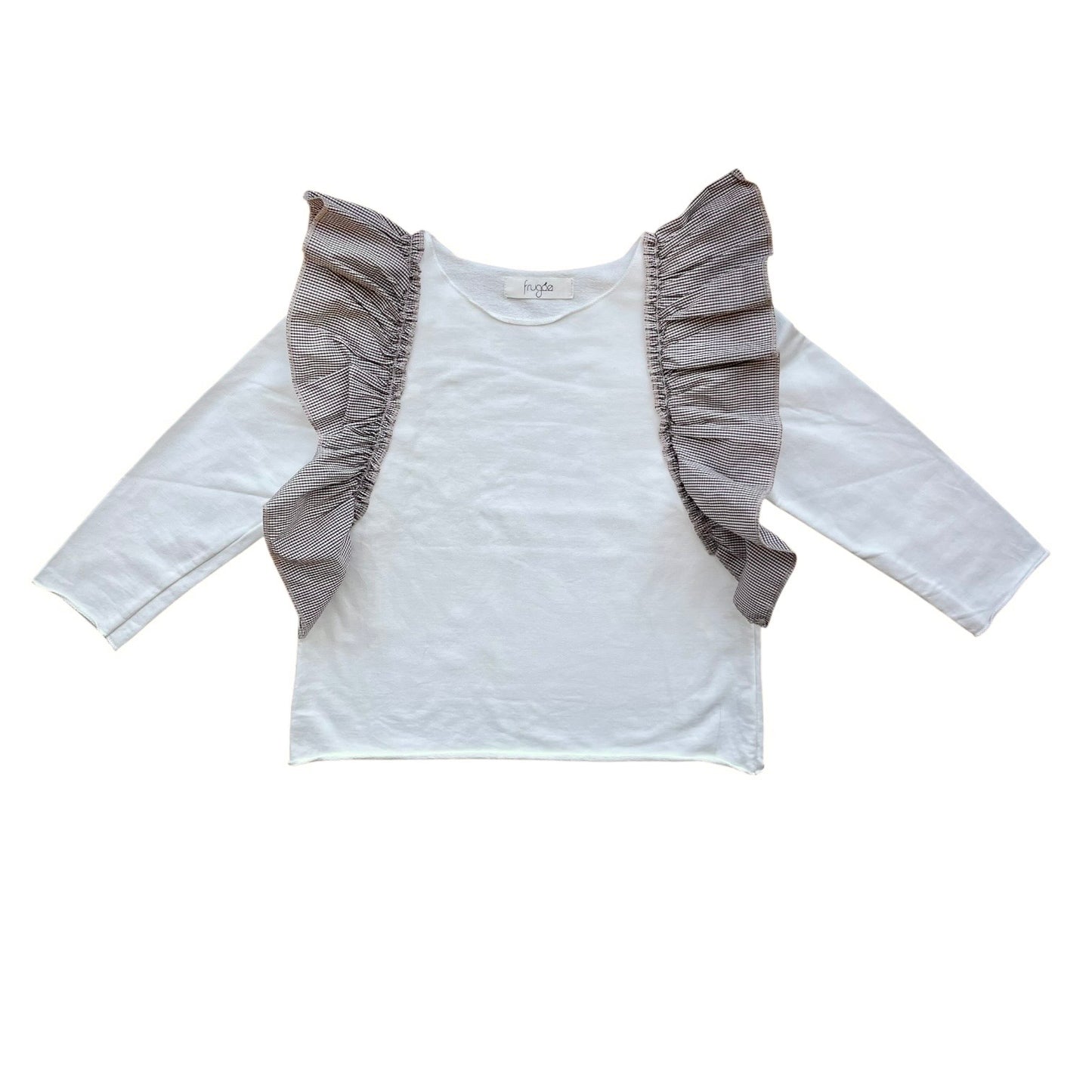 Maglia manica lunga garzata con rouches Frugoo - 4 anni