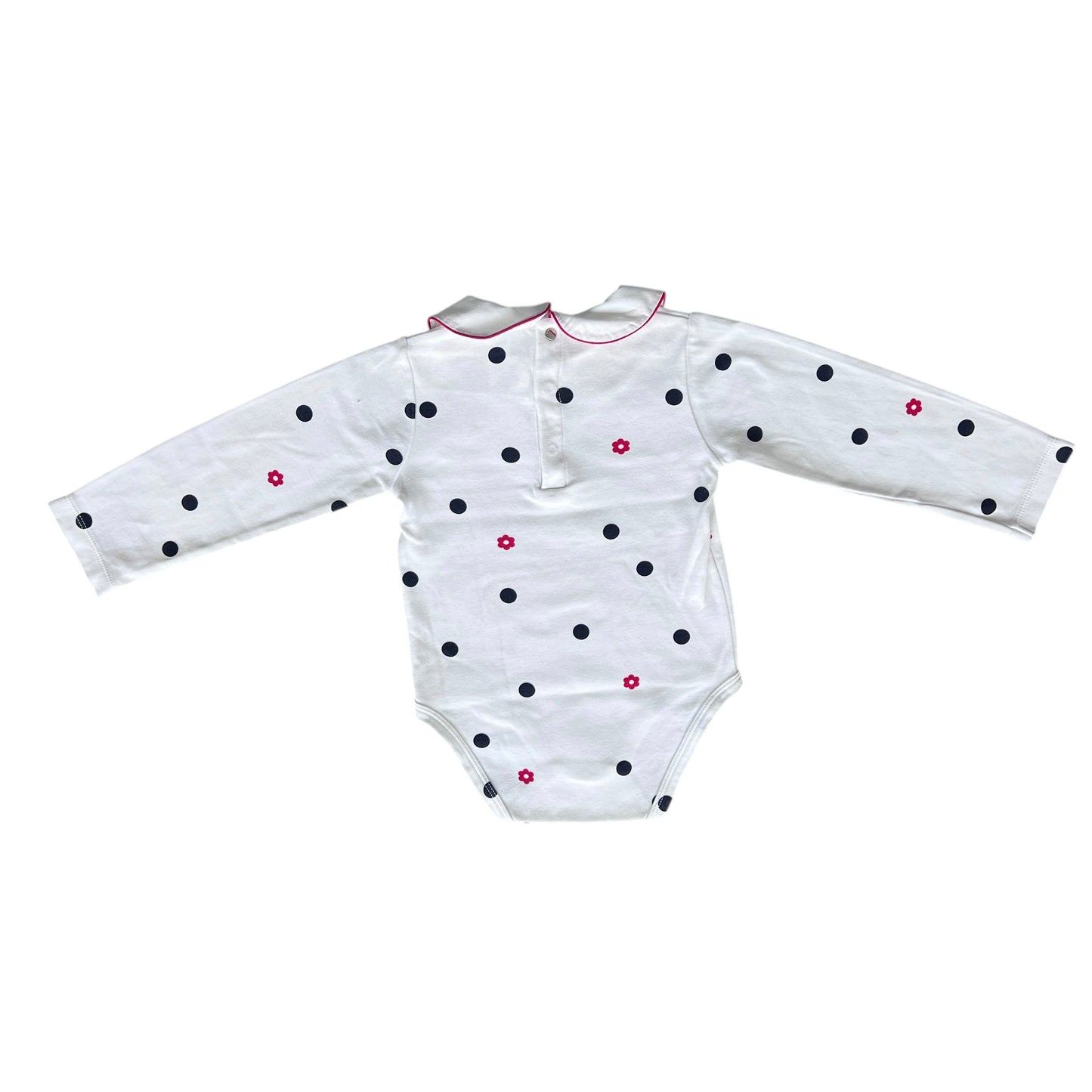 Body a pois manica lunga bambina Jacadi - 36 mesi
