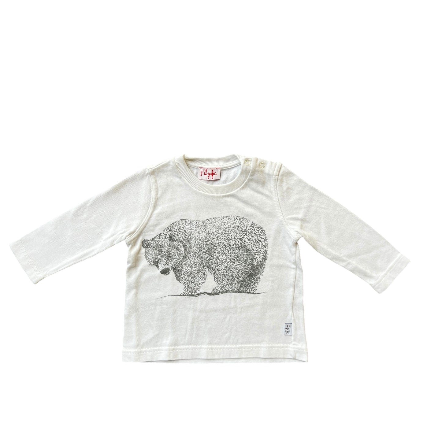 Maglia manica lunga orso Il Gufo - 9 mesi