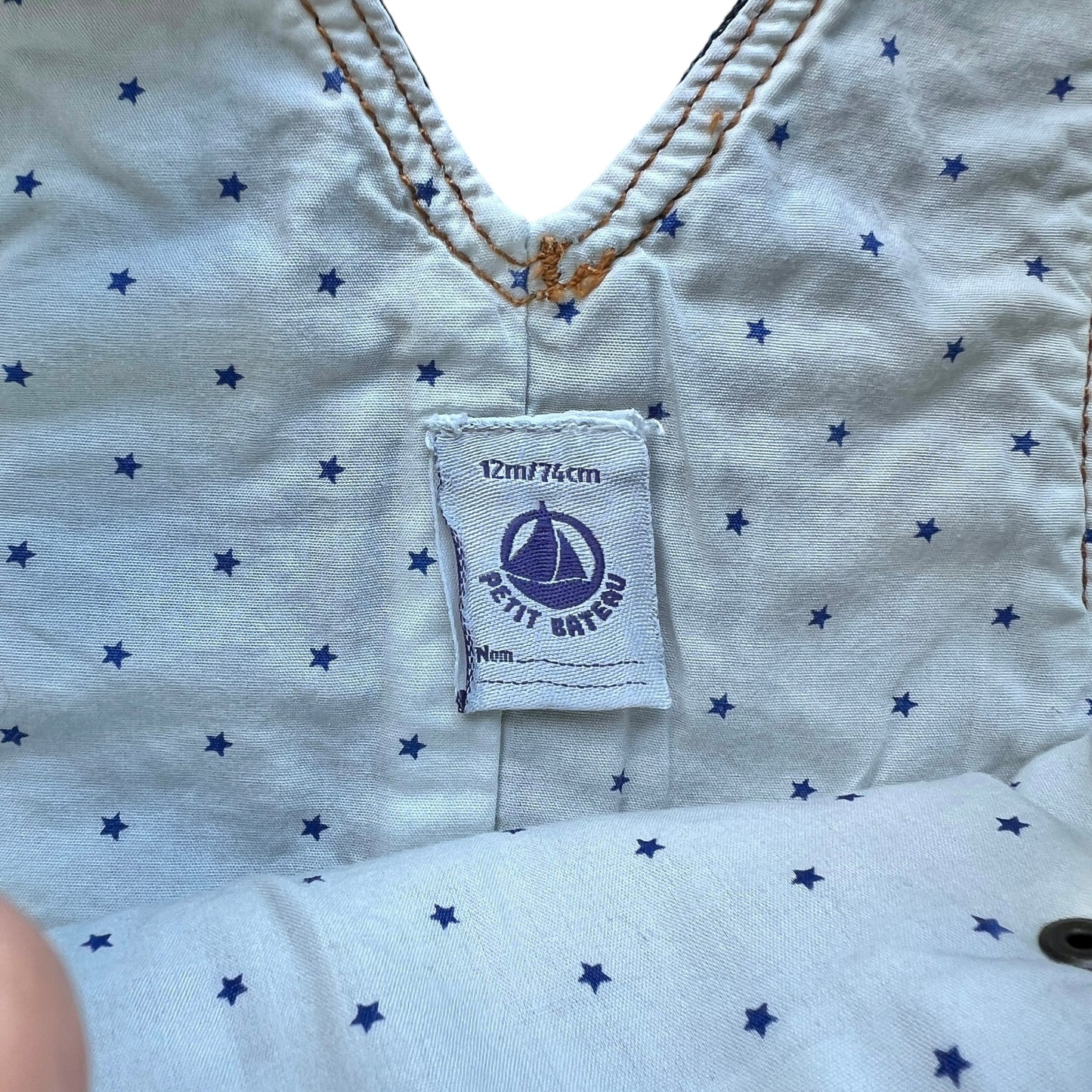 Salopette jeans Petit Bateau - 12 mesi