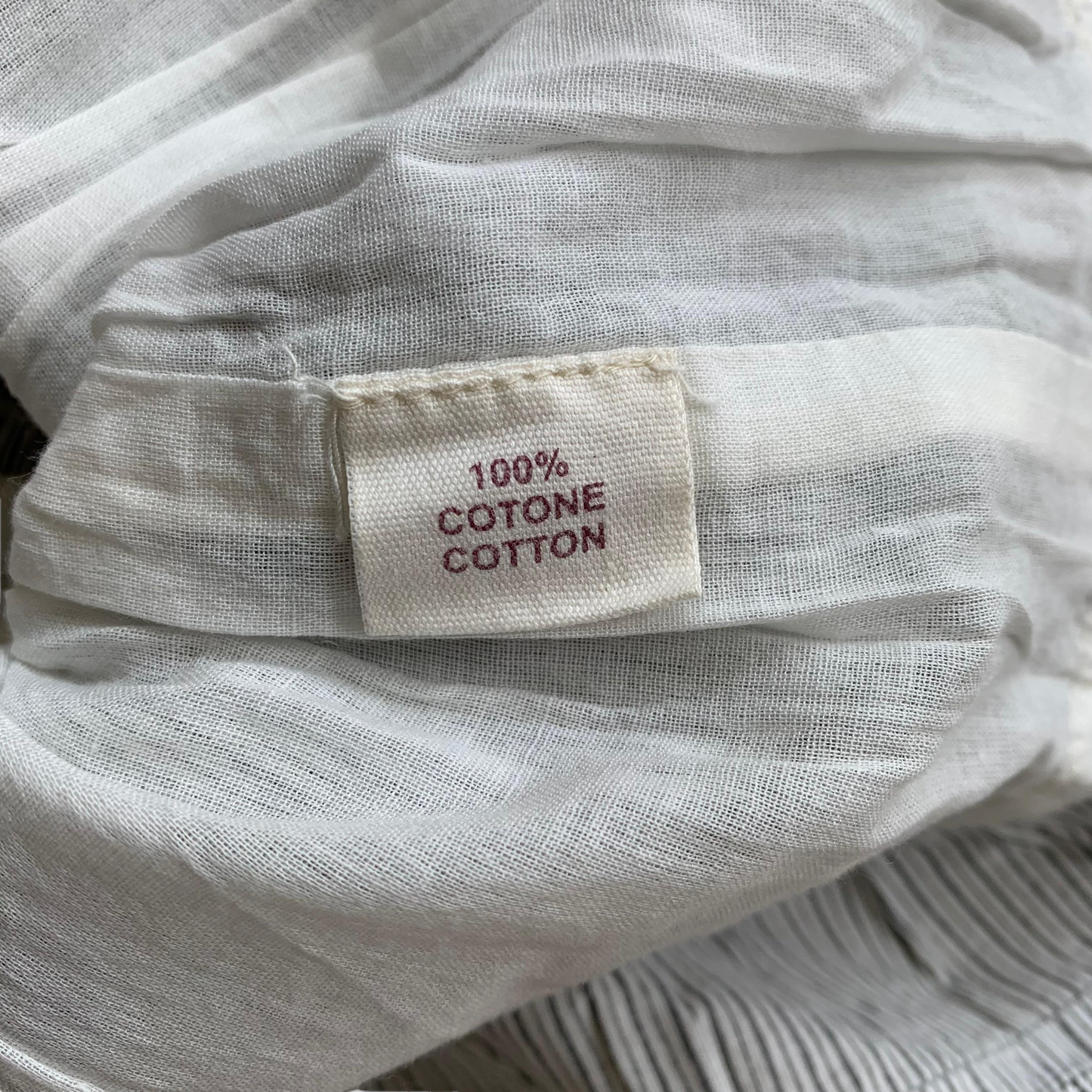 Gonna in cotone a righe Cotonino di Cashmirino NUOVA - 6 anni