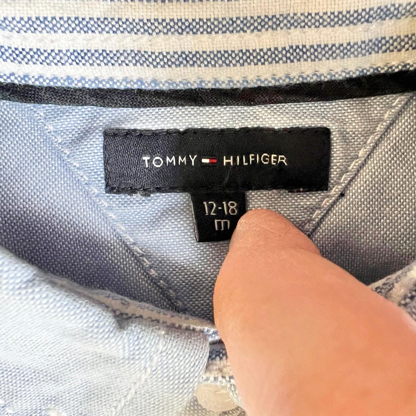 Tommy Hilfiger checked shirt - 12/18 months