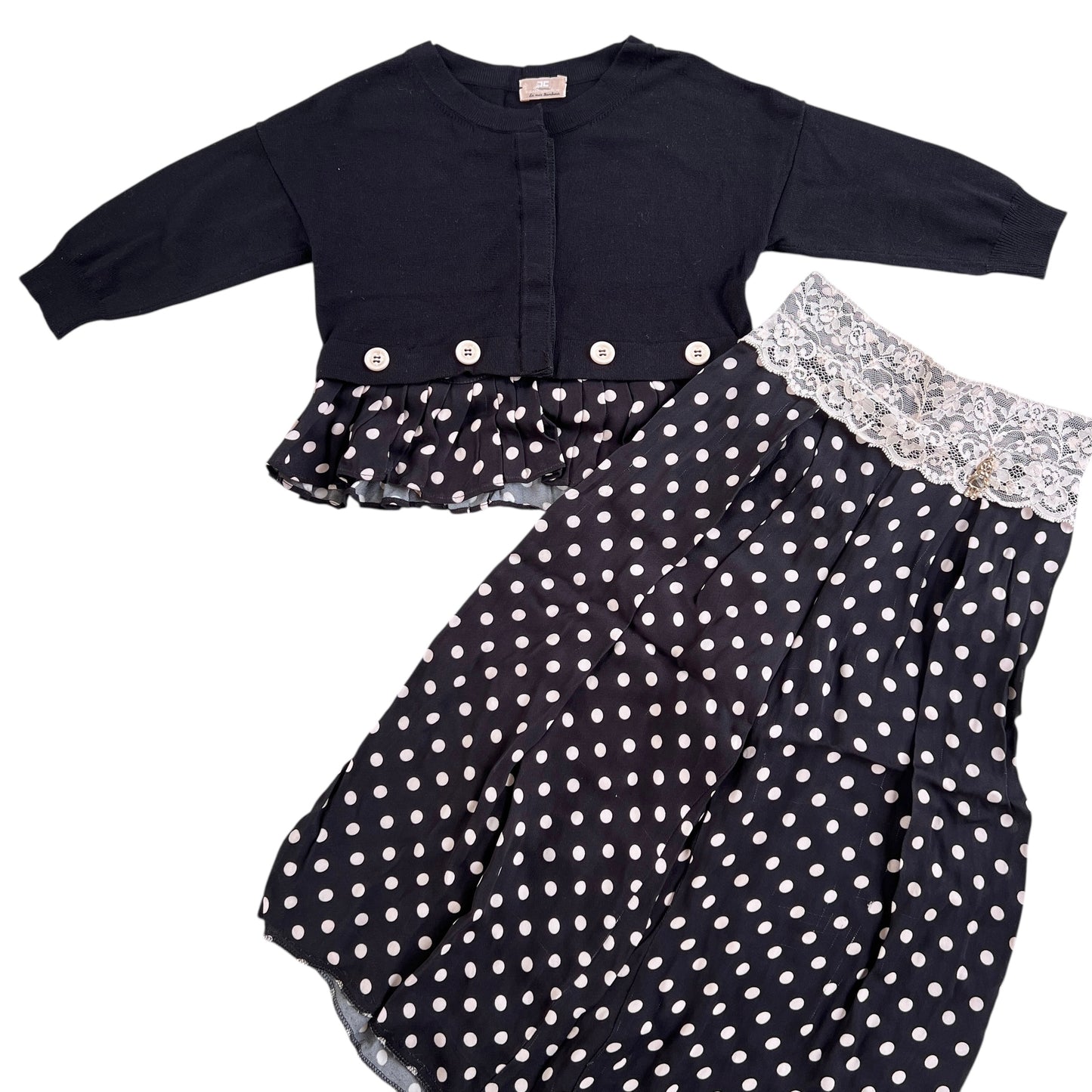 Completo cardigan e pantalone La mia Bambina Elisabetta Franchi - 7/8 anni (XS)