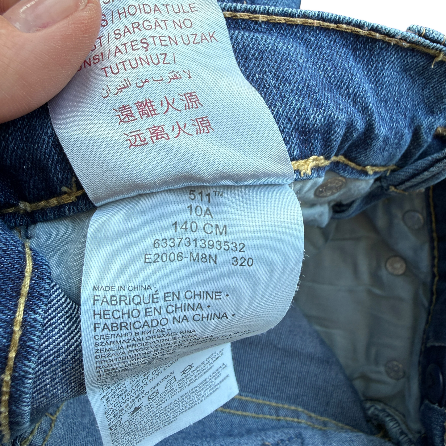 Jeans mod. 511 slim Levi's - 10 anni