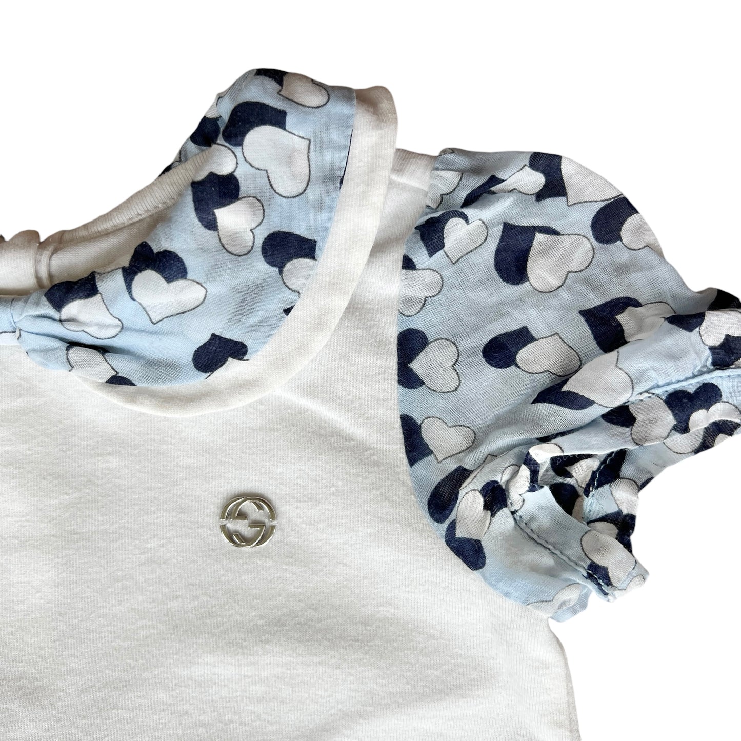 Maglia Gucci bambina con colletto rotondo e maniche a palloncino - 9-12 mesi