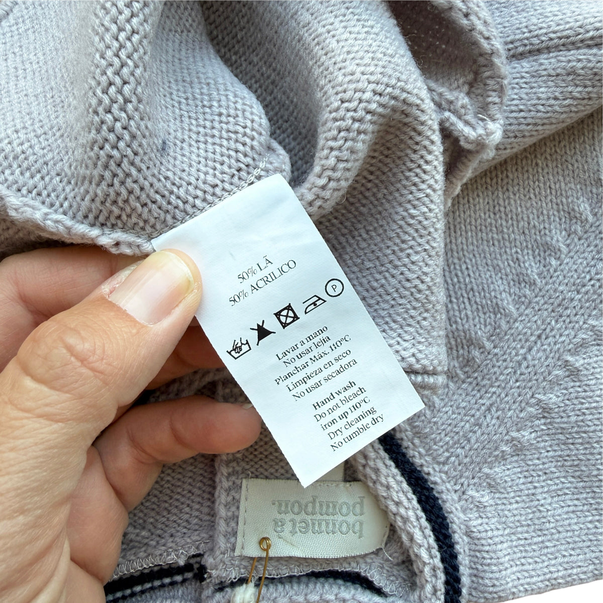 Maglioncino misto lana Bonnet à Pompon NUOVO - 12/18 mesi