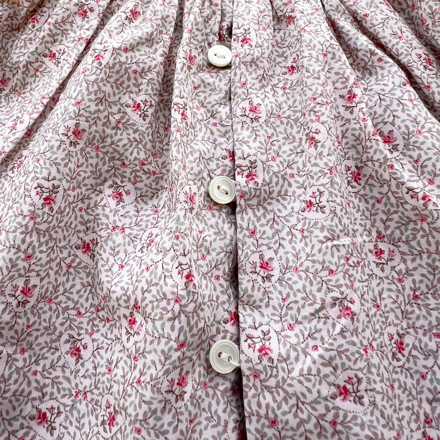 Blusa liberty con smock fatto a mano Bonpoint - 12 mesi