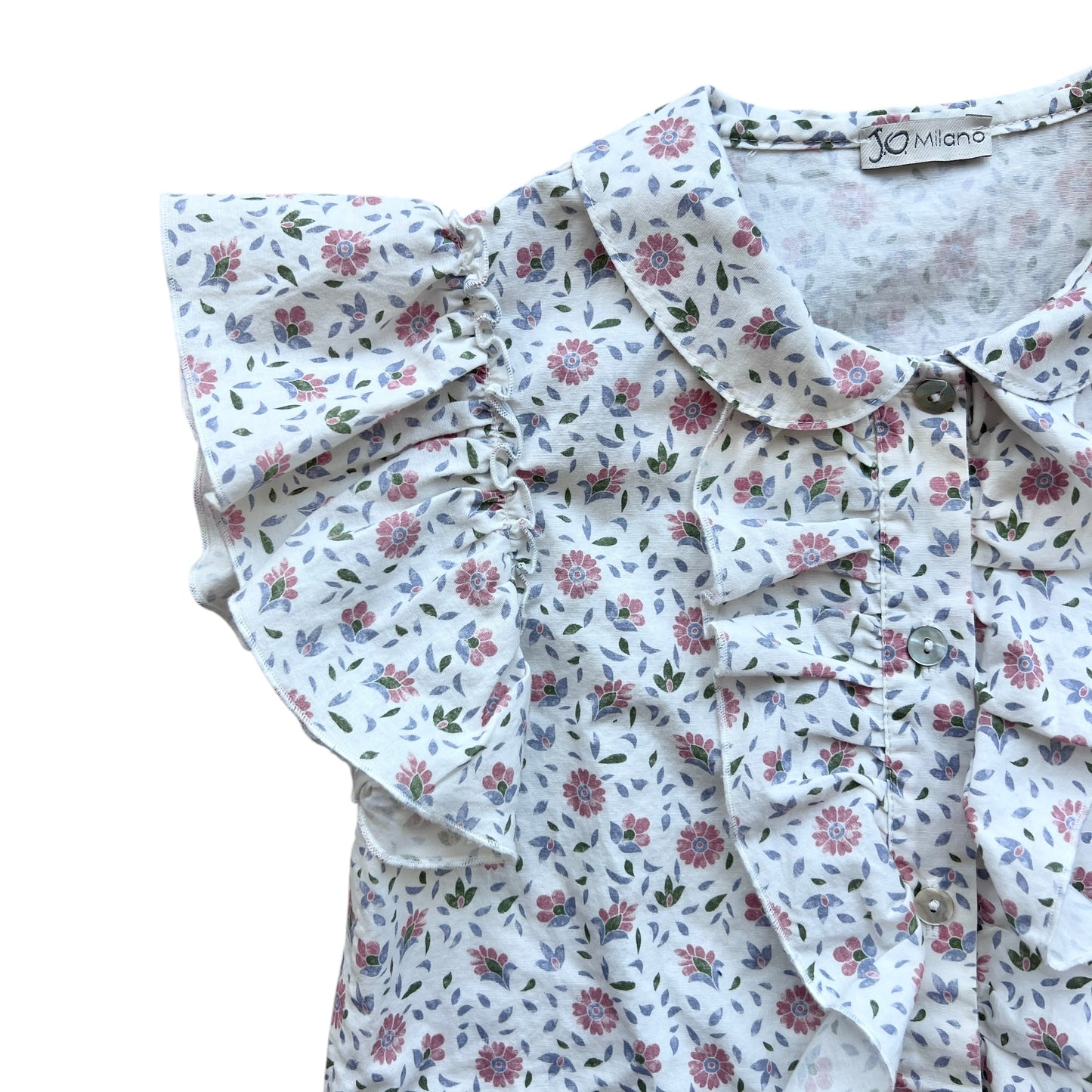 Camicetta cotone fiori J.O. Milano - 8 anni