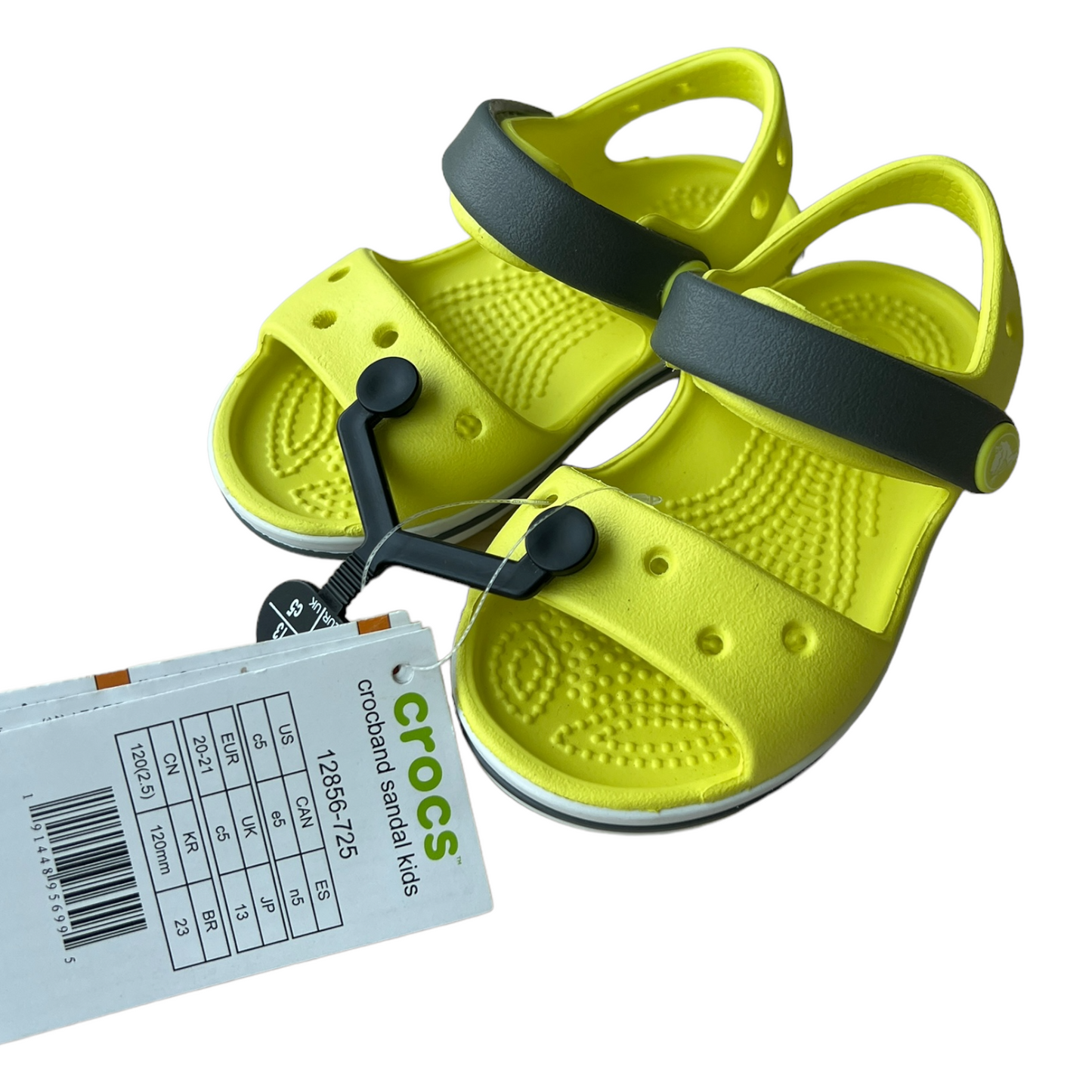 Sandali gialli e grigi Crocs Crocband - numero 20/21