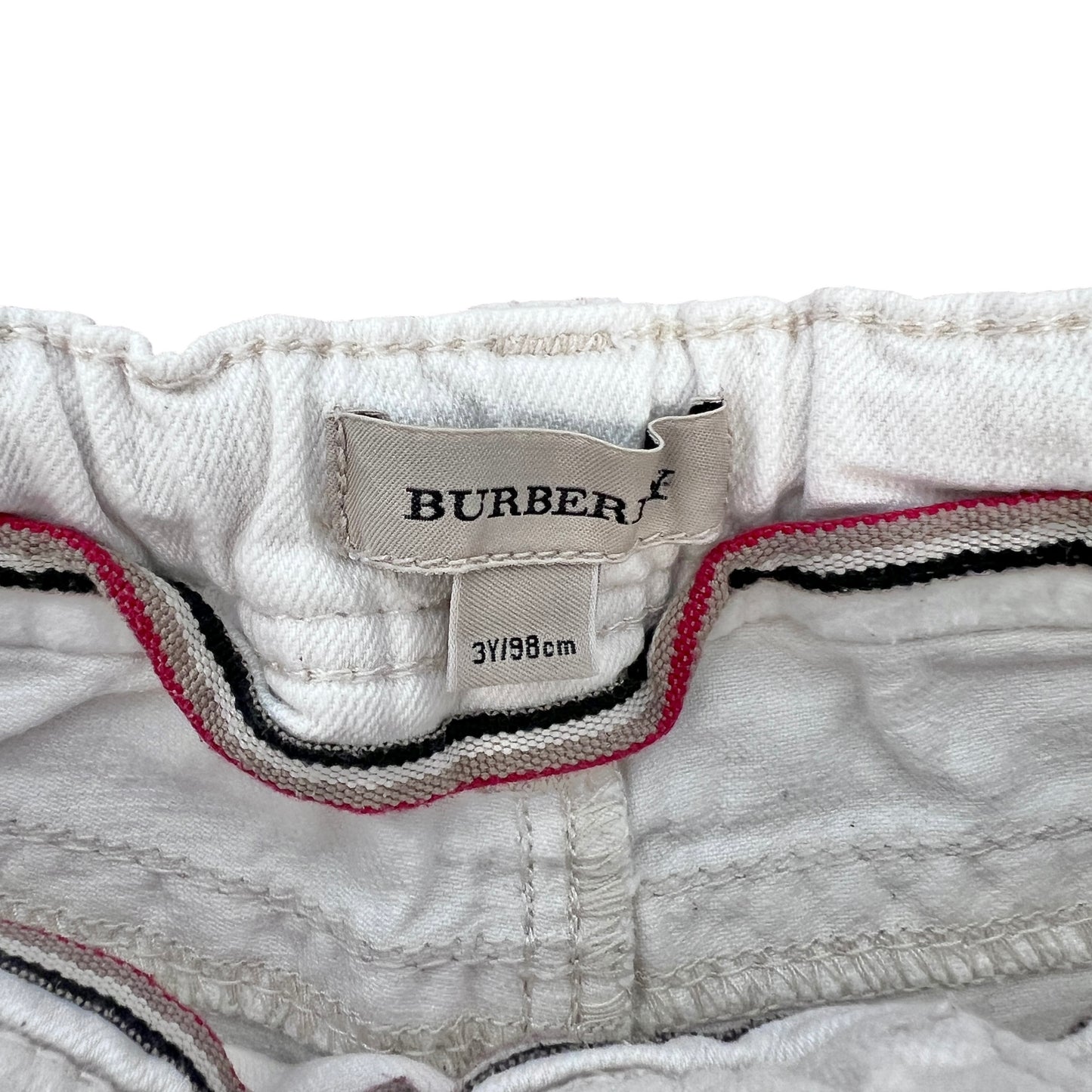 Jeans bianchi Burberry - 3 anni