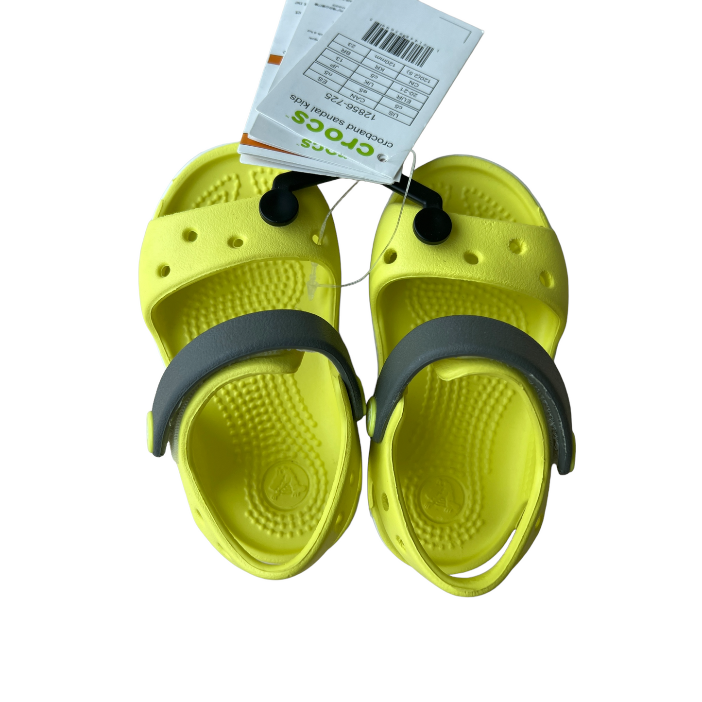 Sandali gialli e grigi Crocs Crocband - numero 20/21