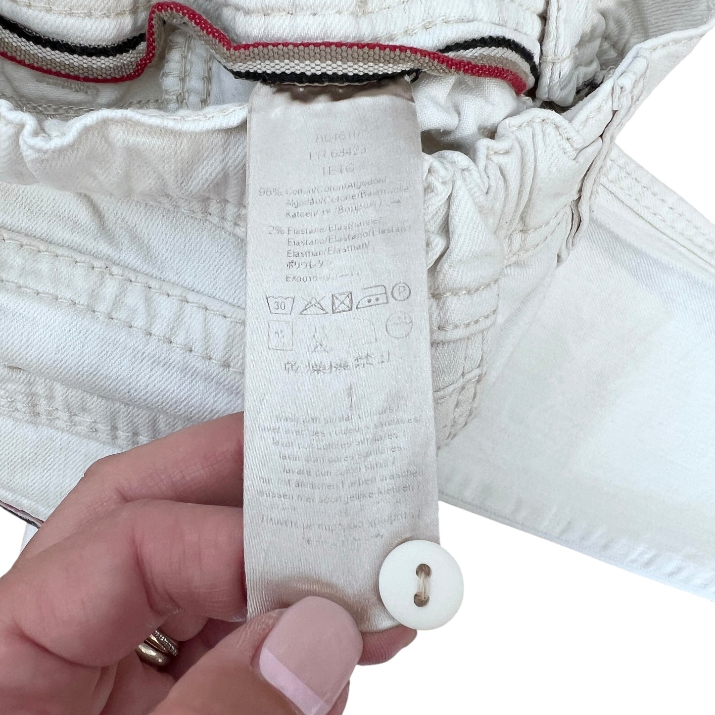 Jeans bianchi Burberry - 3 anni