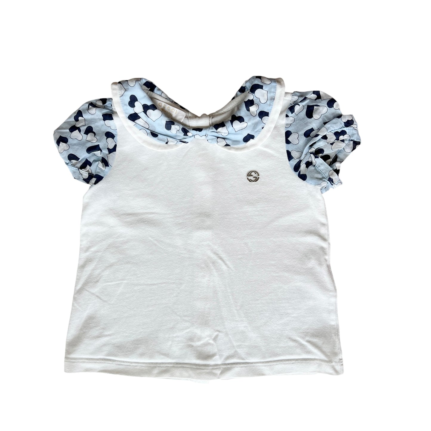 Maglia Gucci bambina con colletto rotondo e maniche a palloncino - 9-12 mesi