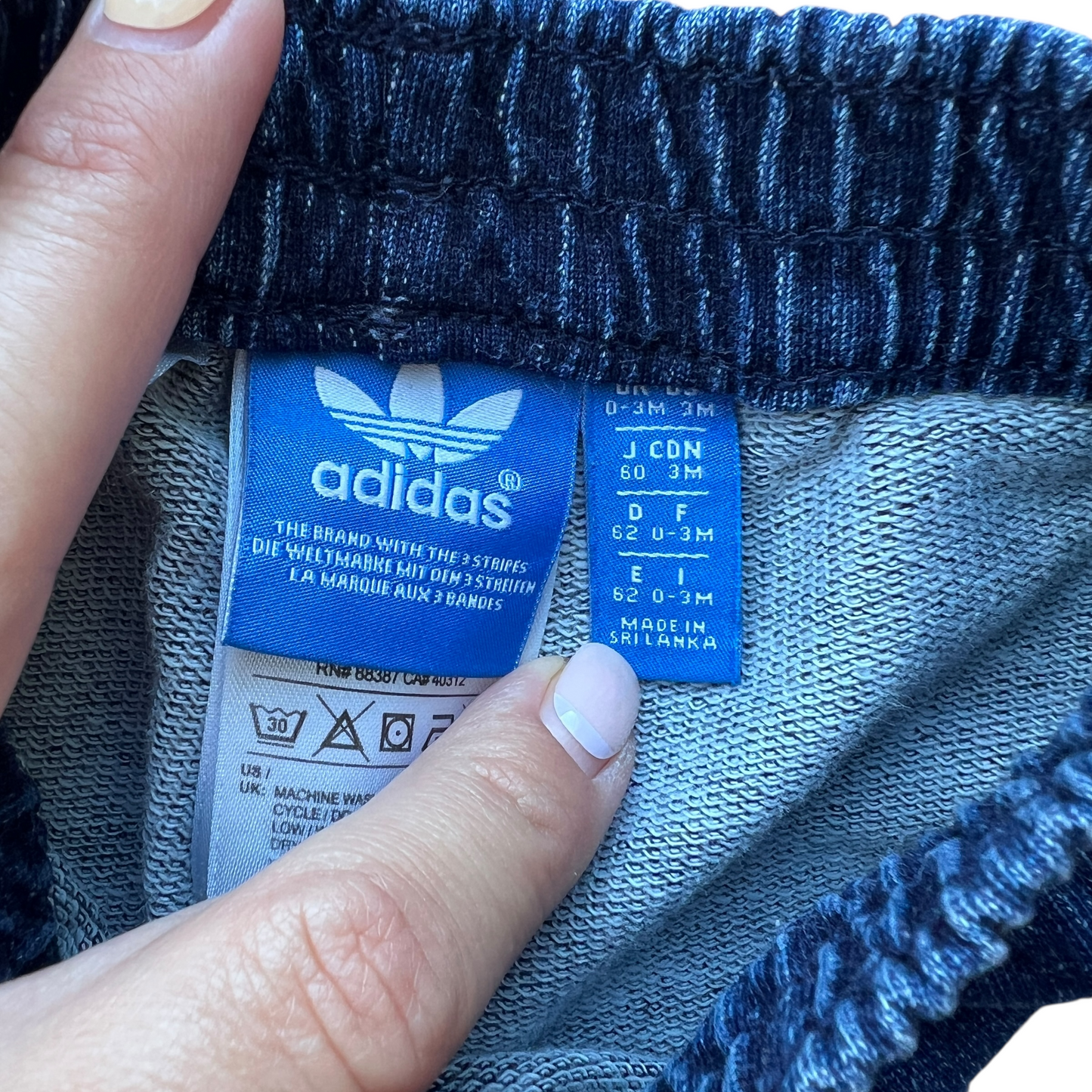 Pantaloni tuta garzata Adidas - 0/3 mesi