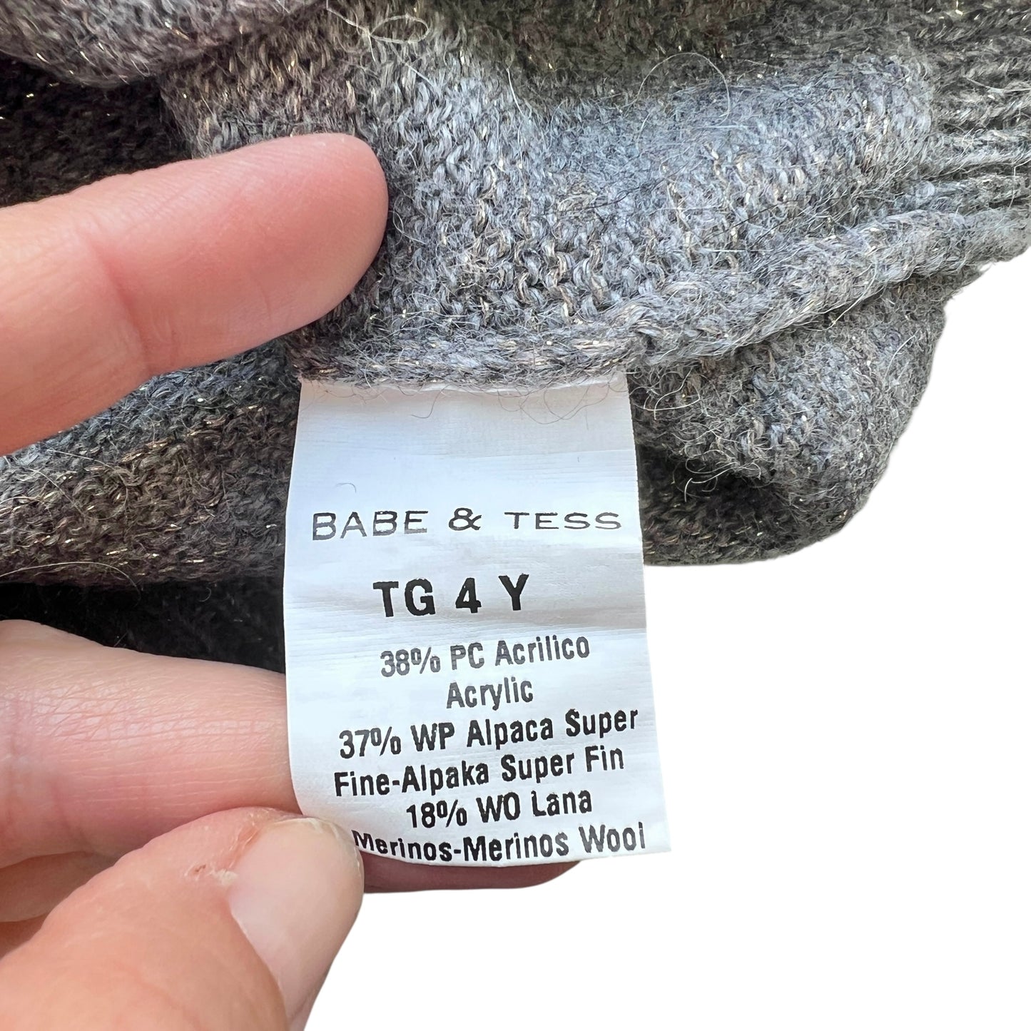 Maglione melange Babe&Tess - 4 anni (veste piccolo)