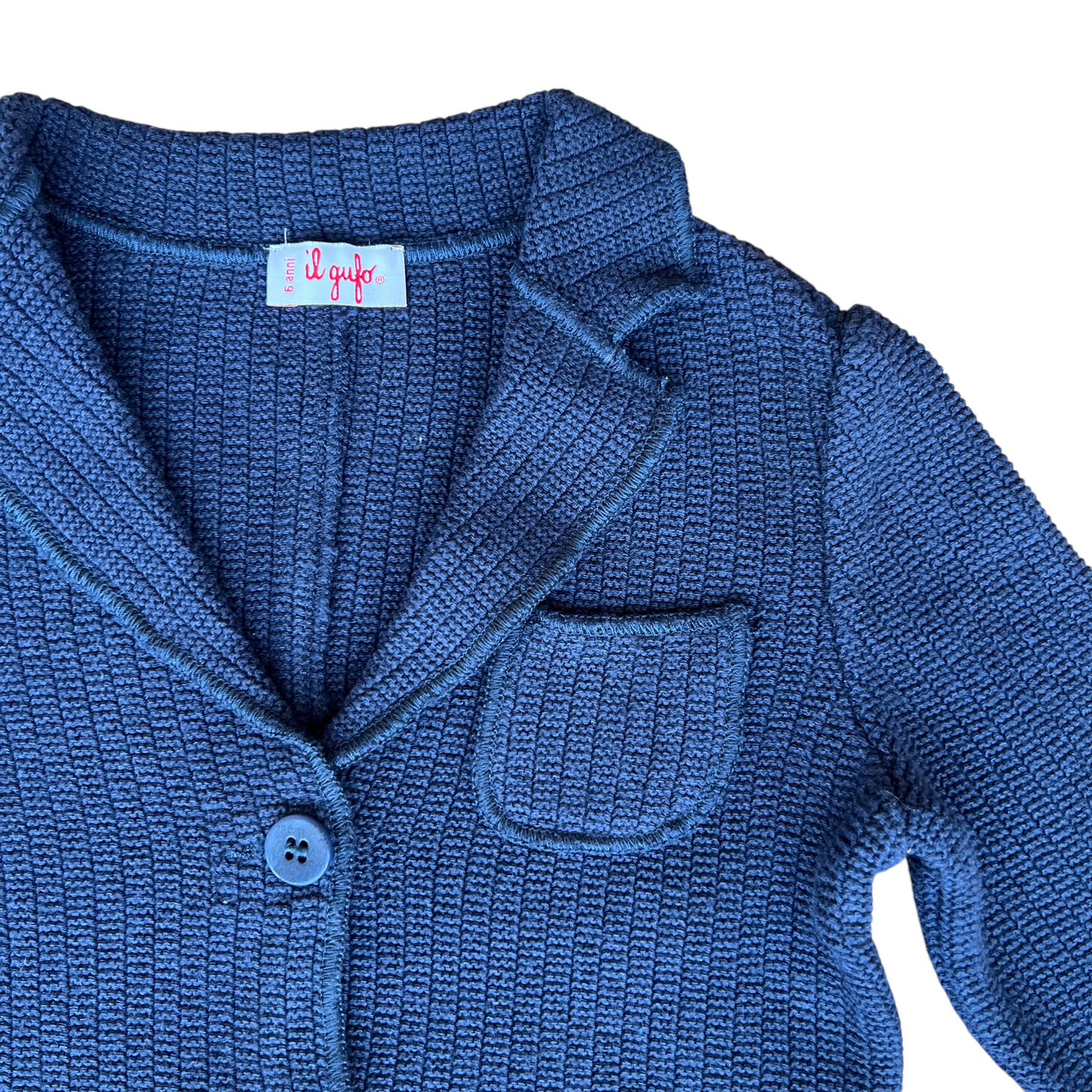 Blazer giacca elegante in filo di cotone Il Gufo - 6 anni