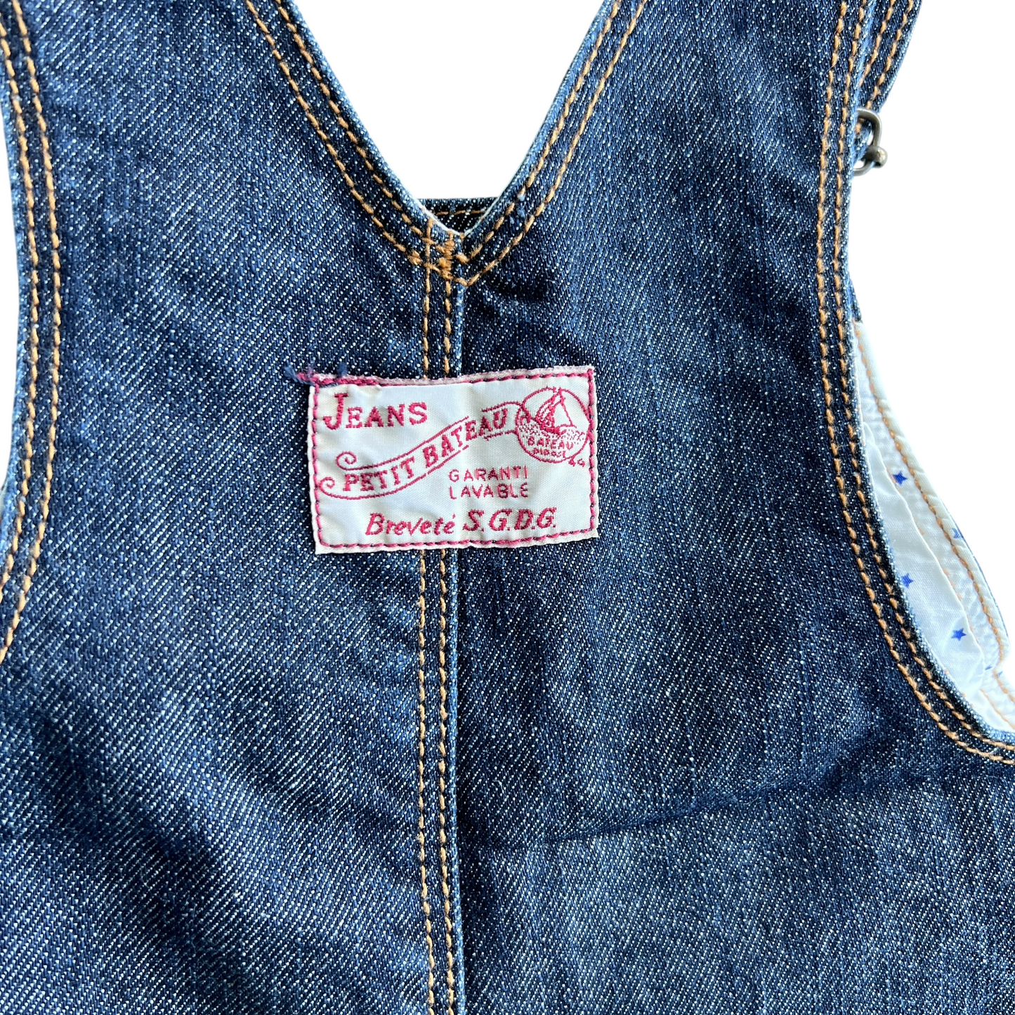 Salopette jeans Petit Bateau - 12 mesi