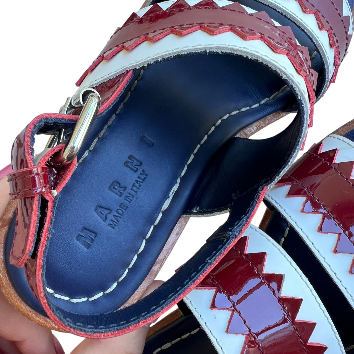 Sandali pelle e vernice Marni - numero 30