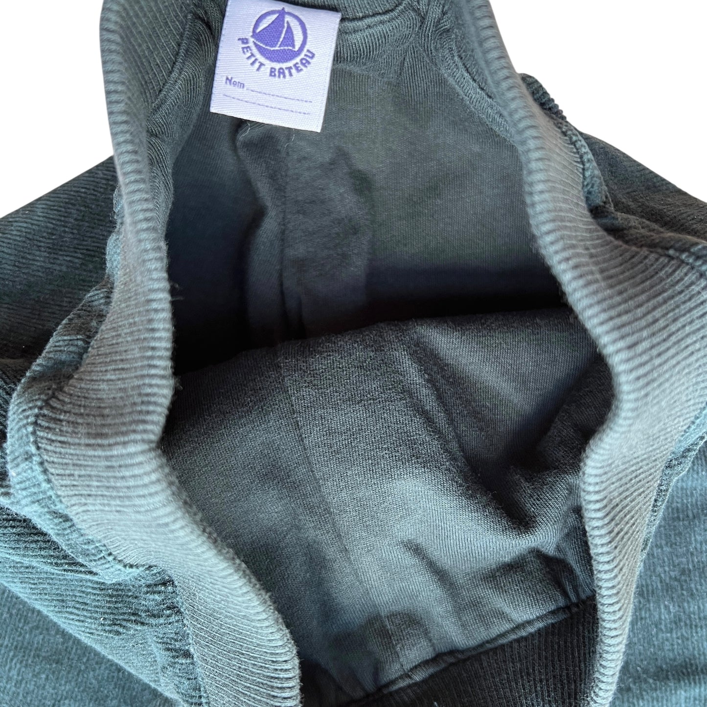 Pantaloni velluto a coste verdone Petit Bateau - 24 mesi