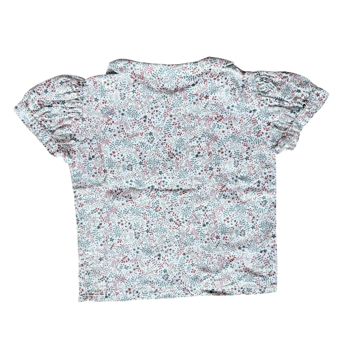 Camicia manica corta cotone liberty Mariella Ferrari - 12 mesi