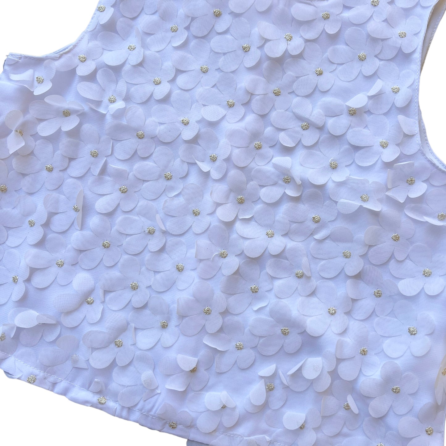 Blusa senza maniche con applicazioni floreali Giorgio Armani - 8 anni