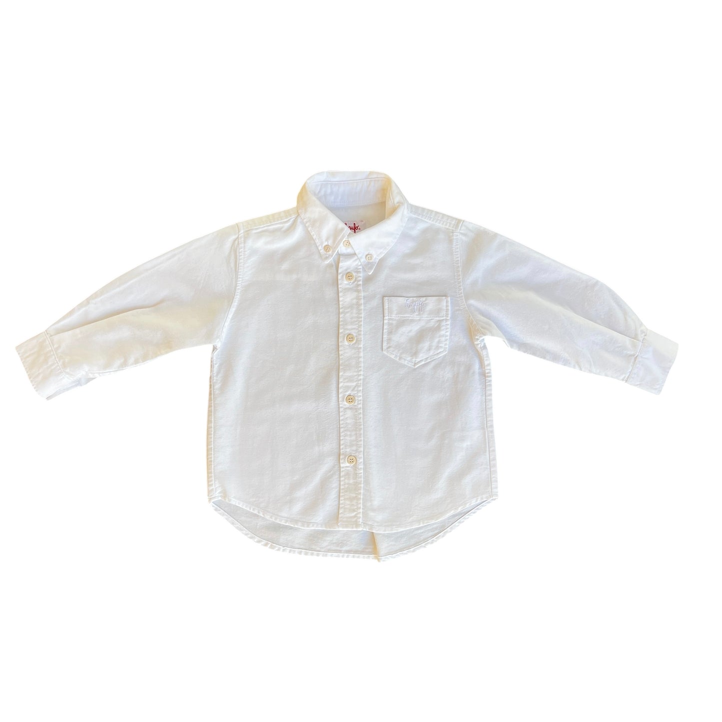 Camicia piquet bianca Il Gufo - 2 anni
