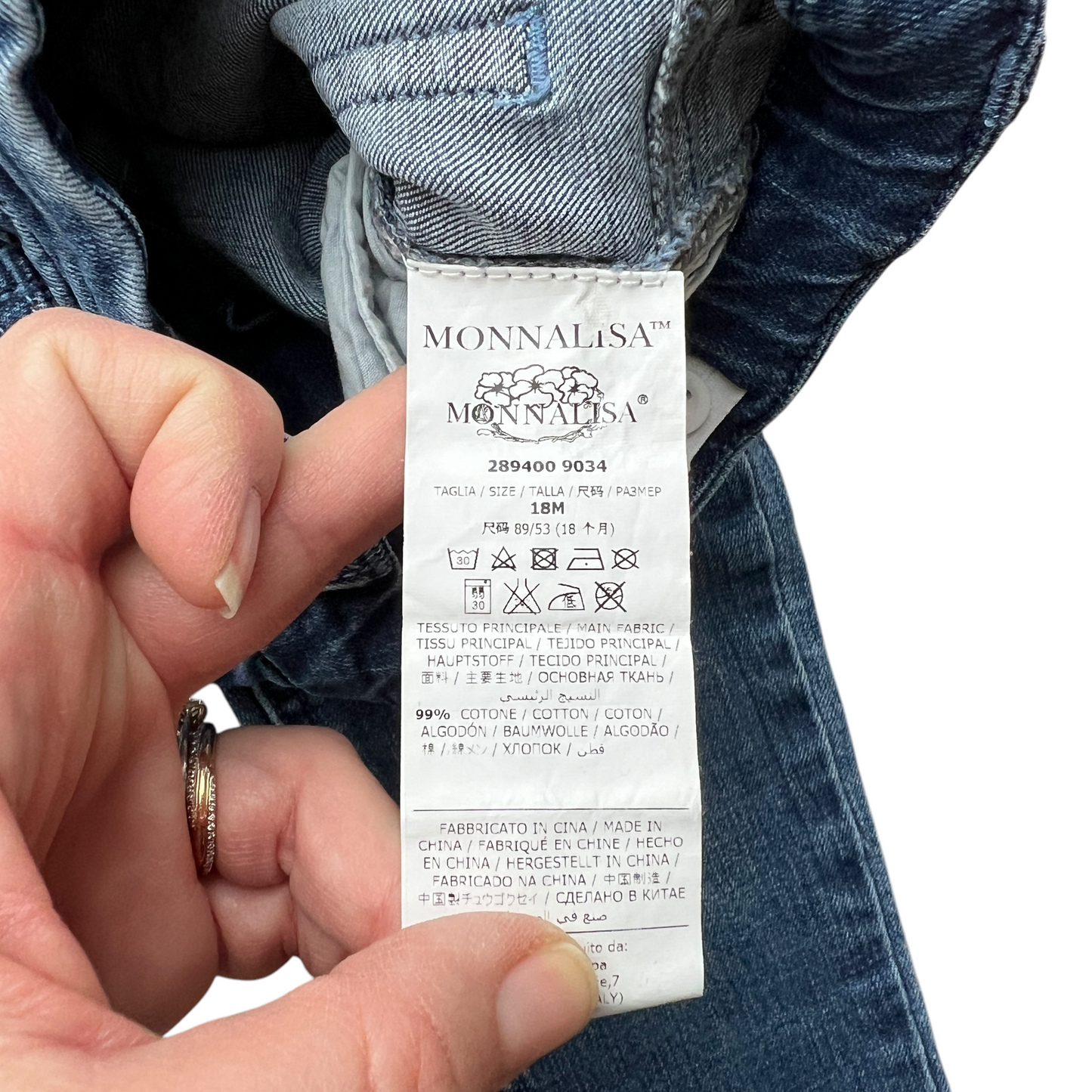 Jeans slim elasticizzati Hitch Hiker (Monnalisa) - 18 mesi