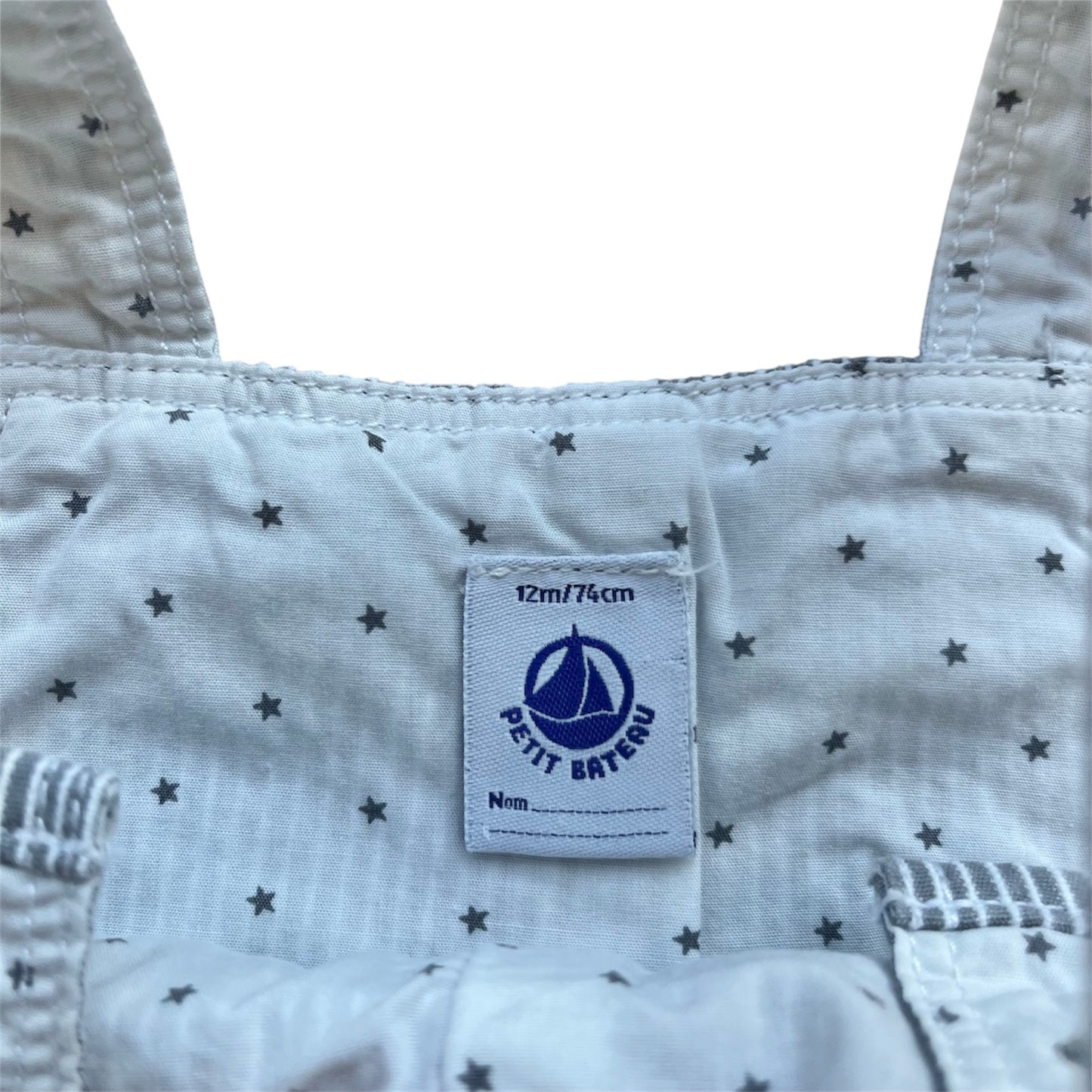 Salopette righe Petit Bateau - 12 mesi
