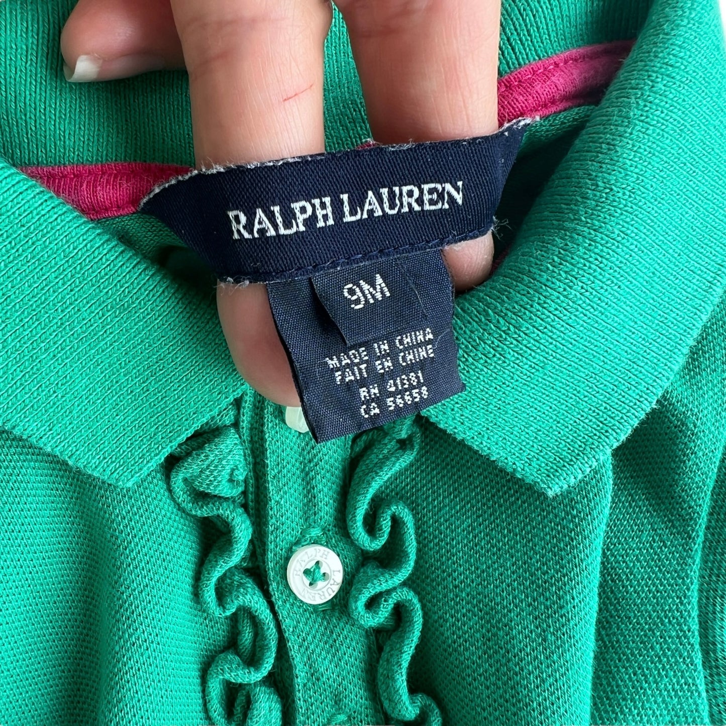 Polo con rouches Ralph Lauren - 9 mesi